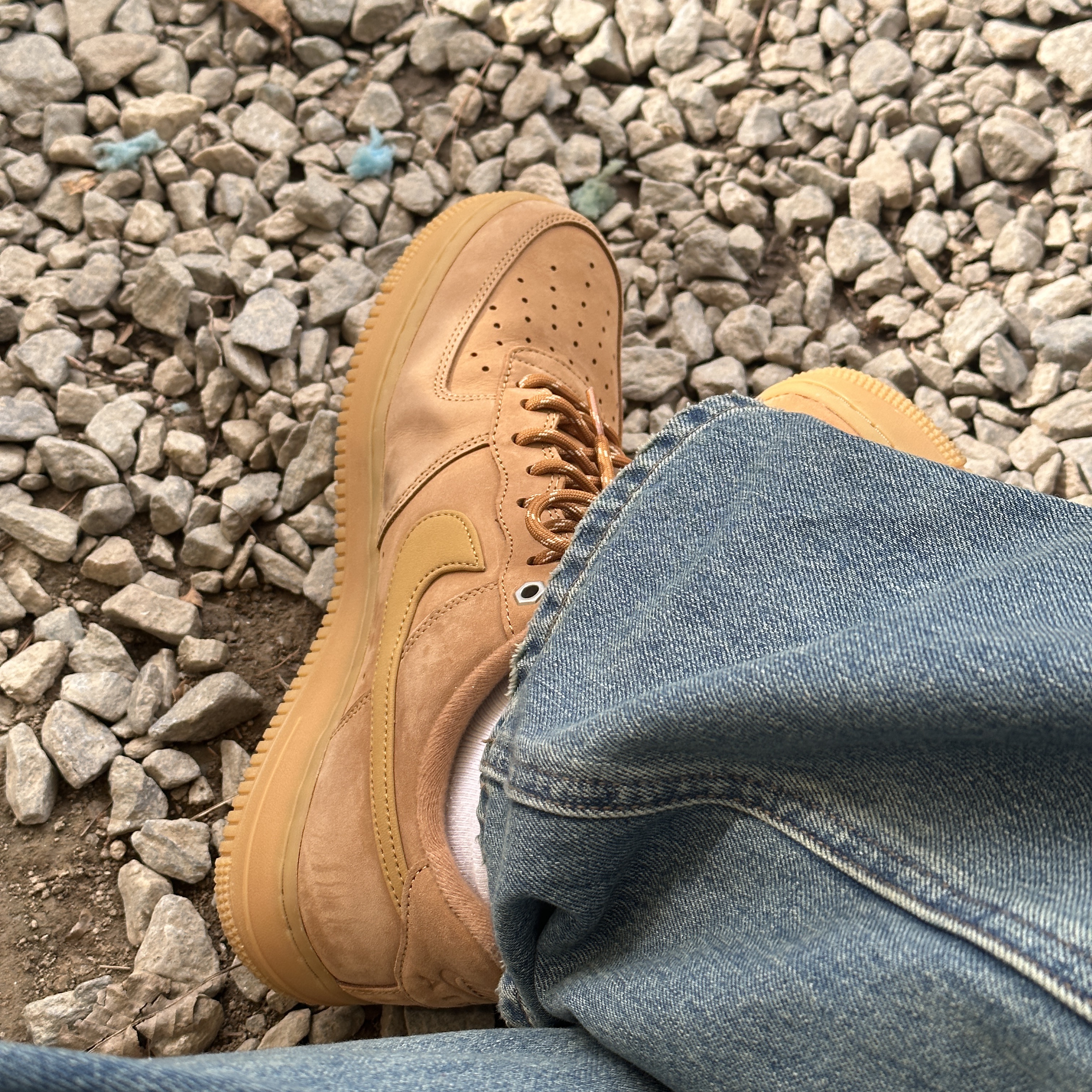 Nike Air Force 1 '07 WB Flax 착용 스타일 - 2