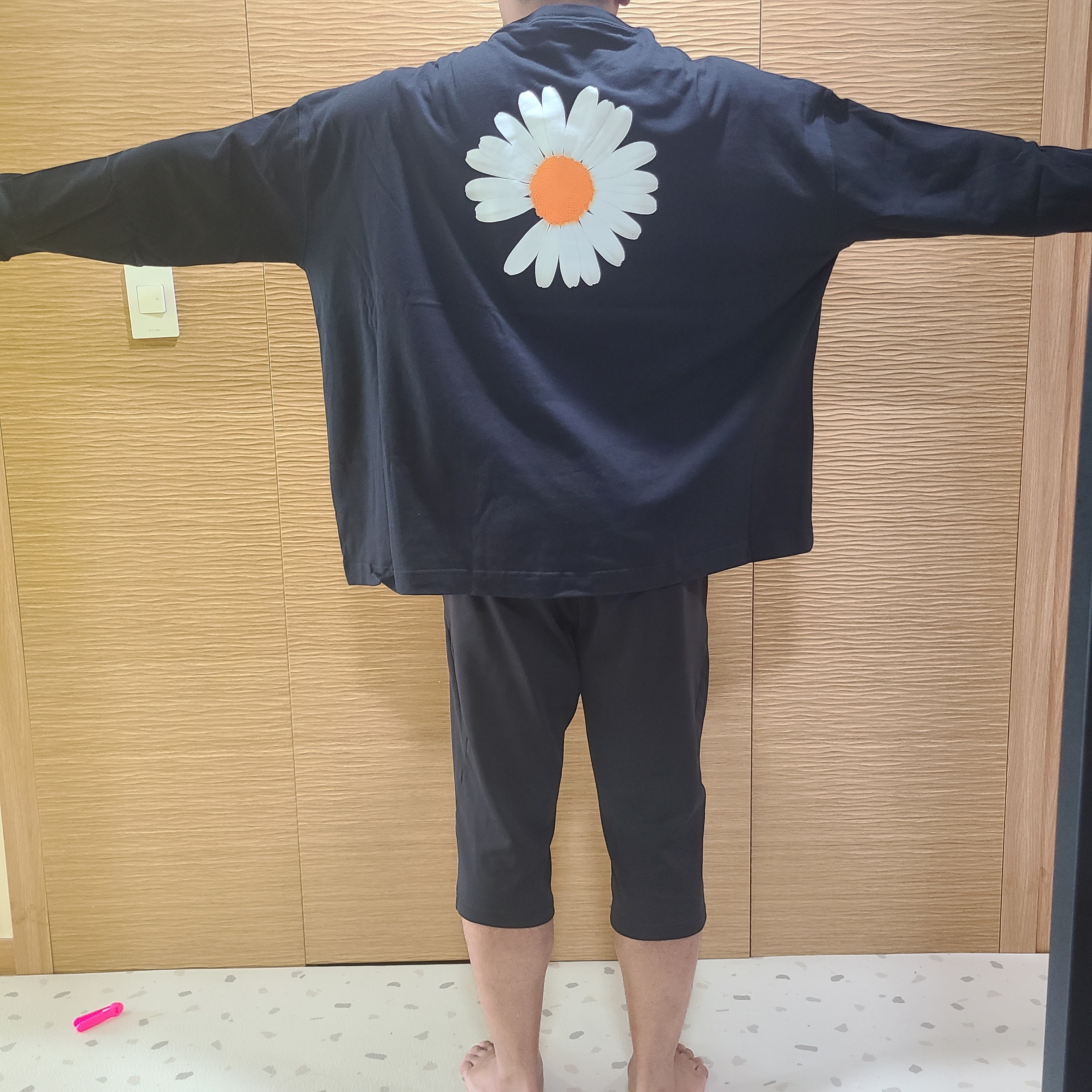 Nike x Peaceminusone LS T-Shirt Black (DR0098-010) 착용 스타일 - 2