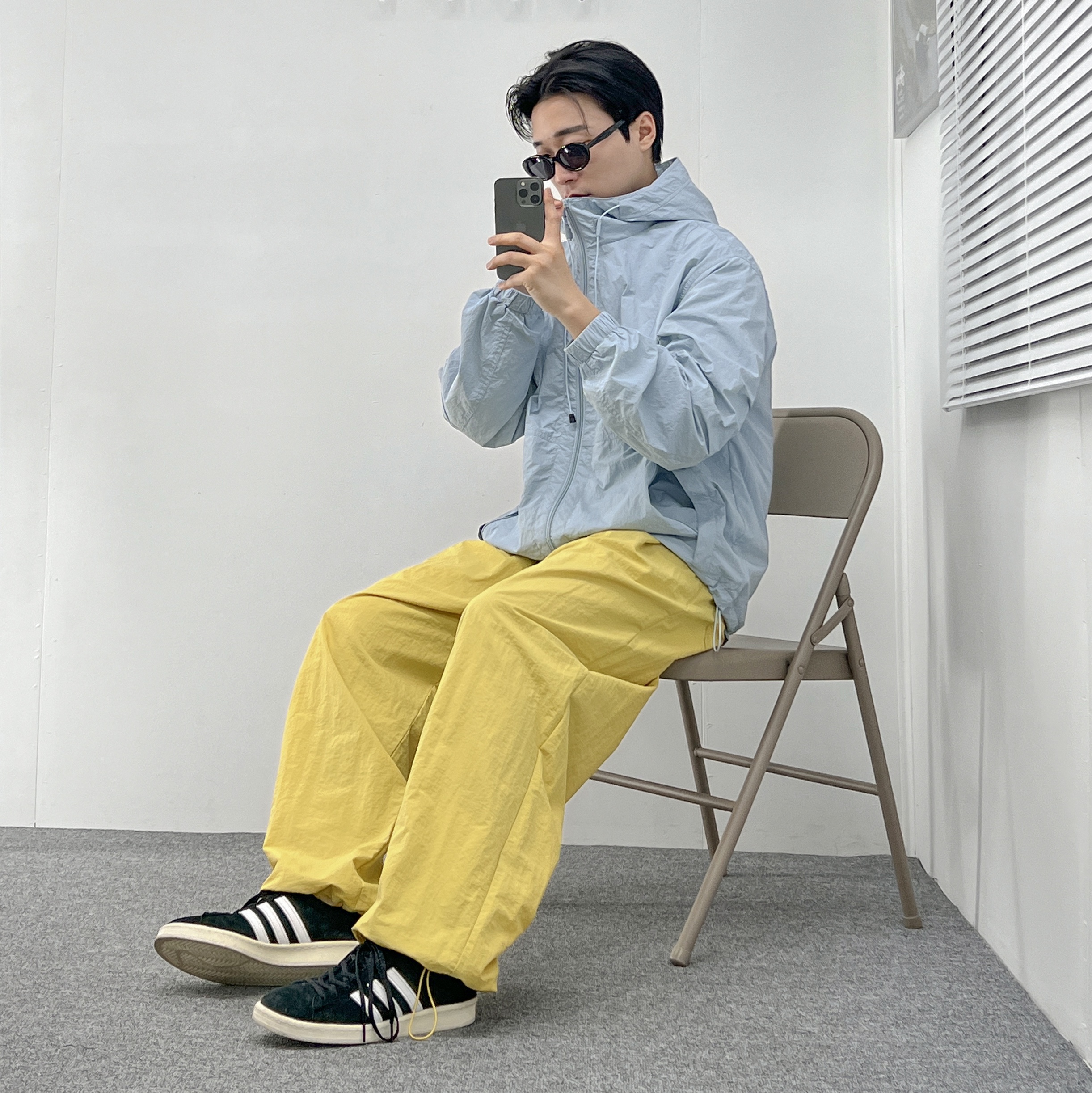 Adidas Campus 80s Black White 착용 스타일