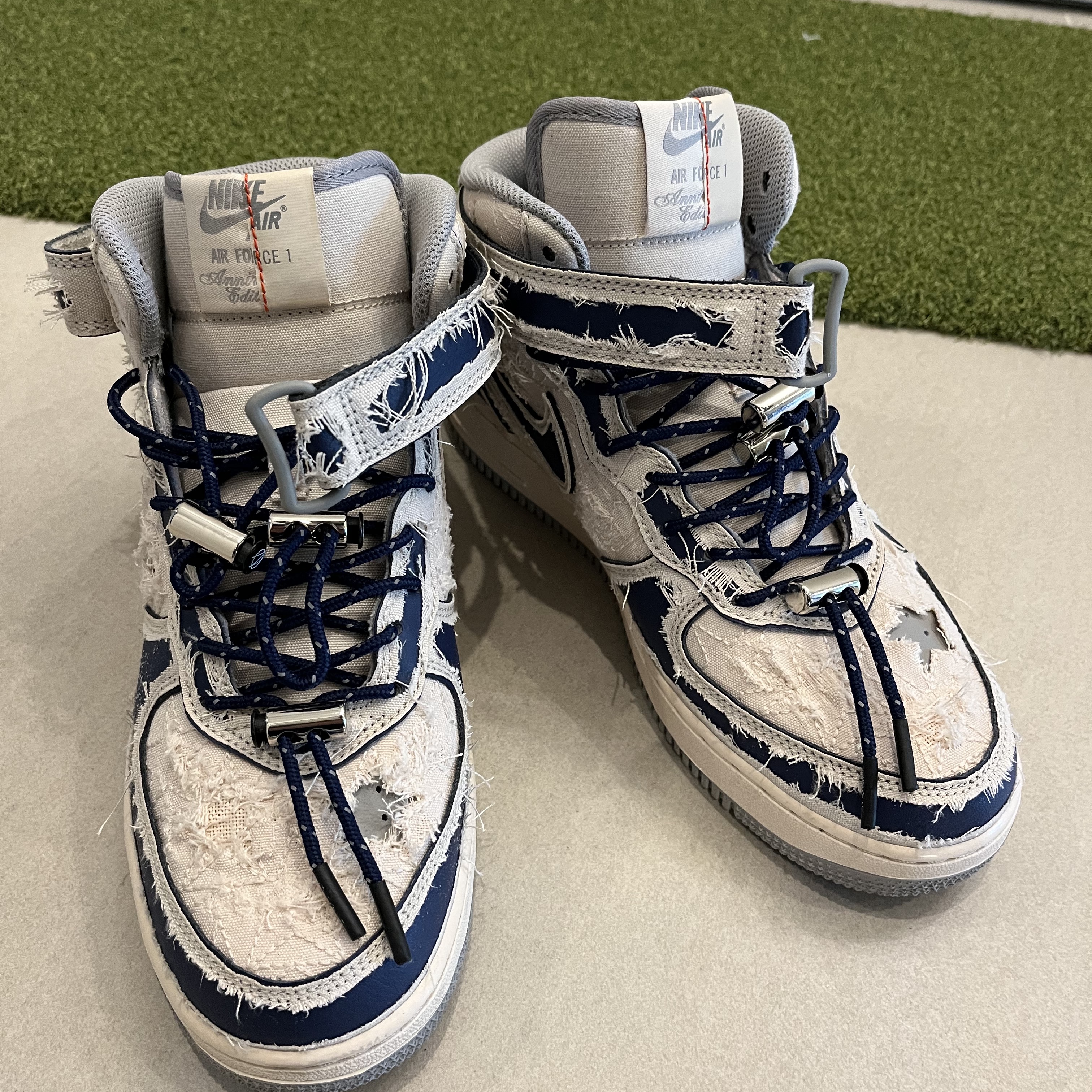 Nike Air Force 1 Mid '07 Pearl White 착용 스타일 - 3