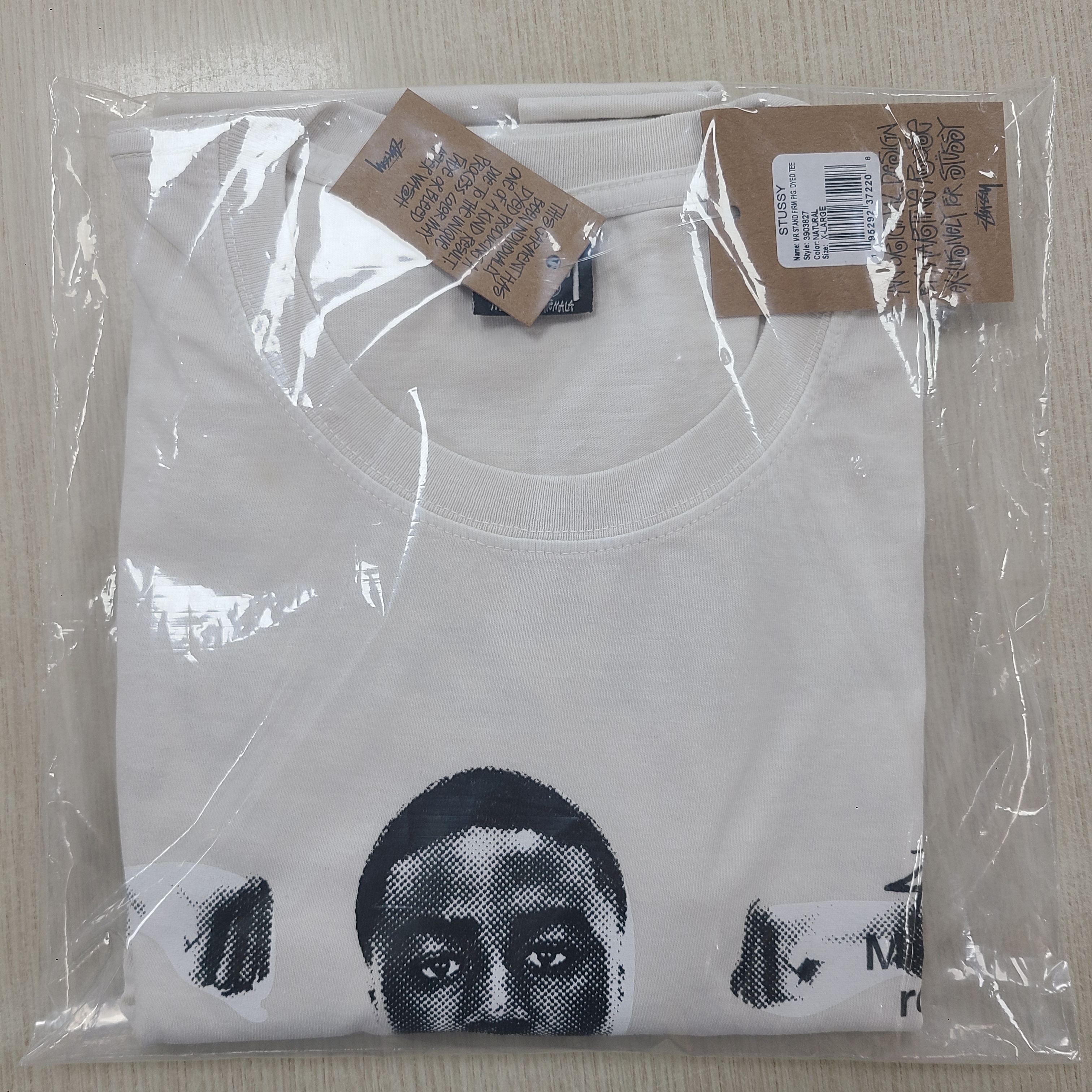 Stussy x Martine Rose Stand Firm Pigment Dyed T-Shirt Natural 착용 스타일