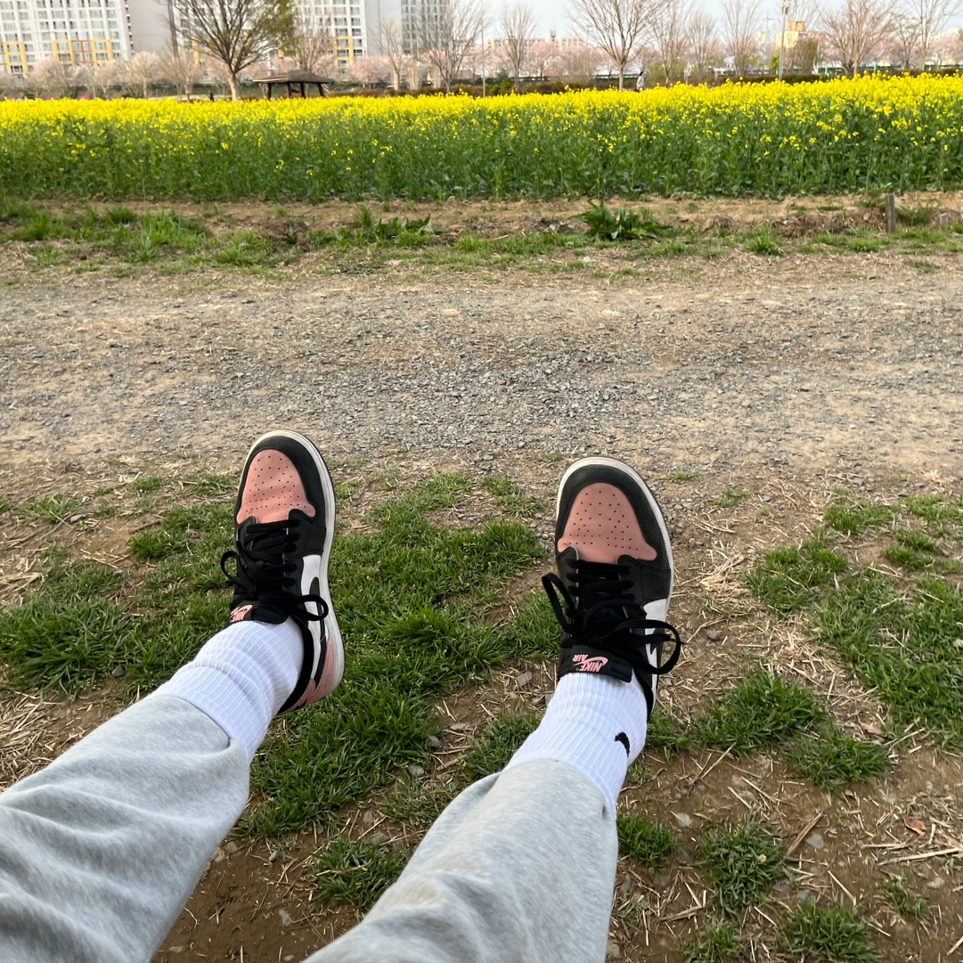 Jordan 1 Retro Low OG Bleached Coral 착용 스타일