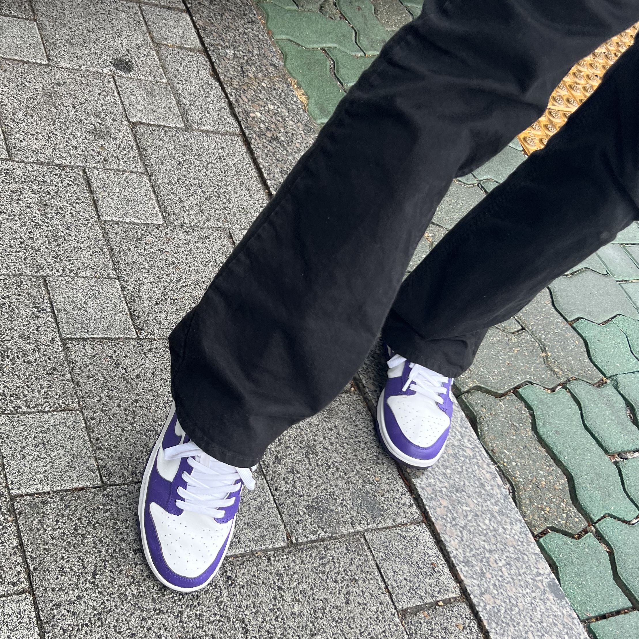 Nike Dunk Low Retro Championship Court Purple 착용 스타일
