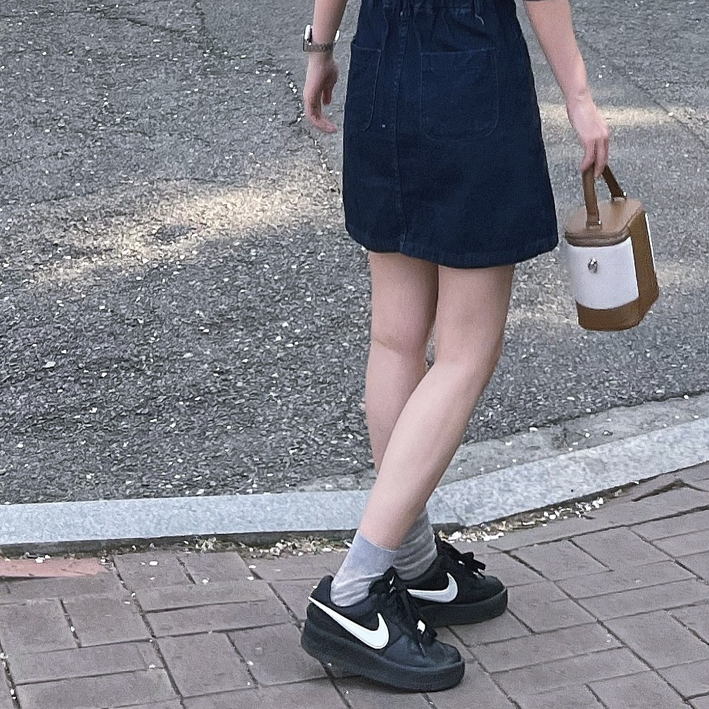 Nike x Ambush Air Force 1 Low SP Black 착용 스타일