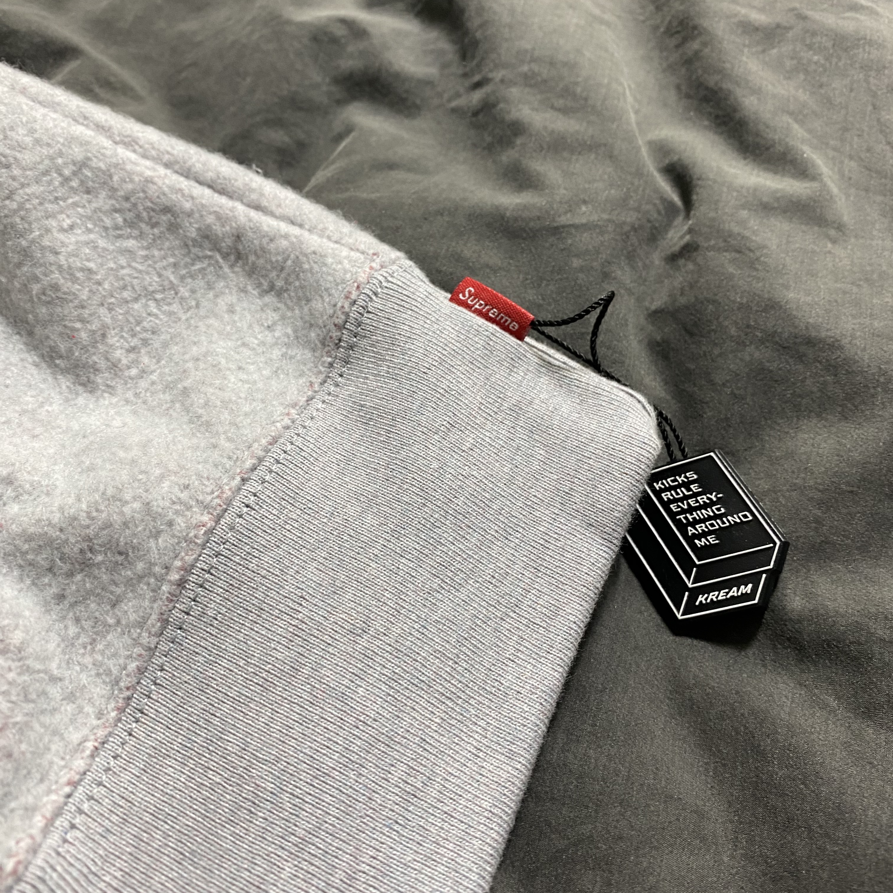 Supreme Inside Out Box Logo Hooded Sweatshirt Heather Grey - 23SS 착용 스타일 - 5