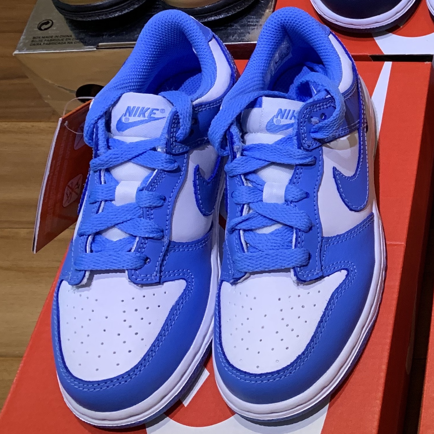 (GS) Nike Dunk Low University Blue 착용 스타일