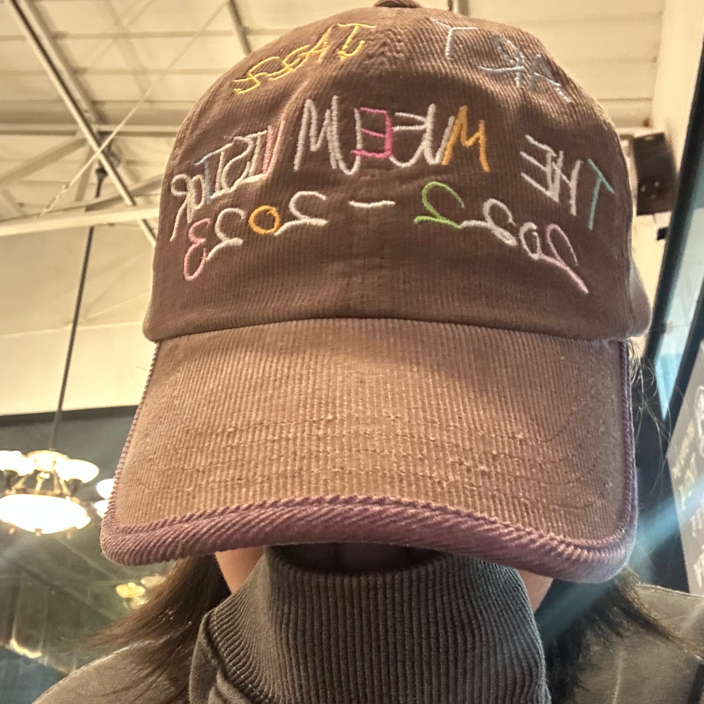 The Museum Visitor Art Jazz Ballcap Brown Purple - 23SS 착용 스타일