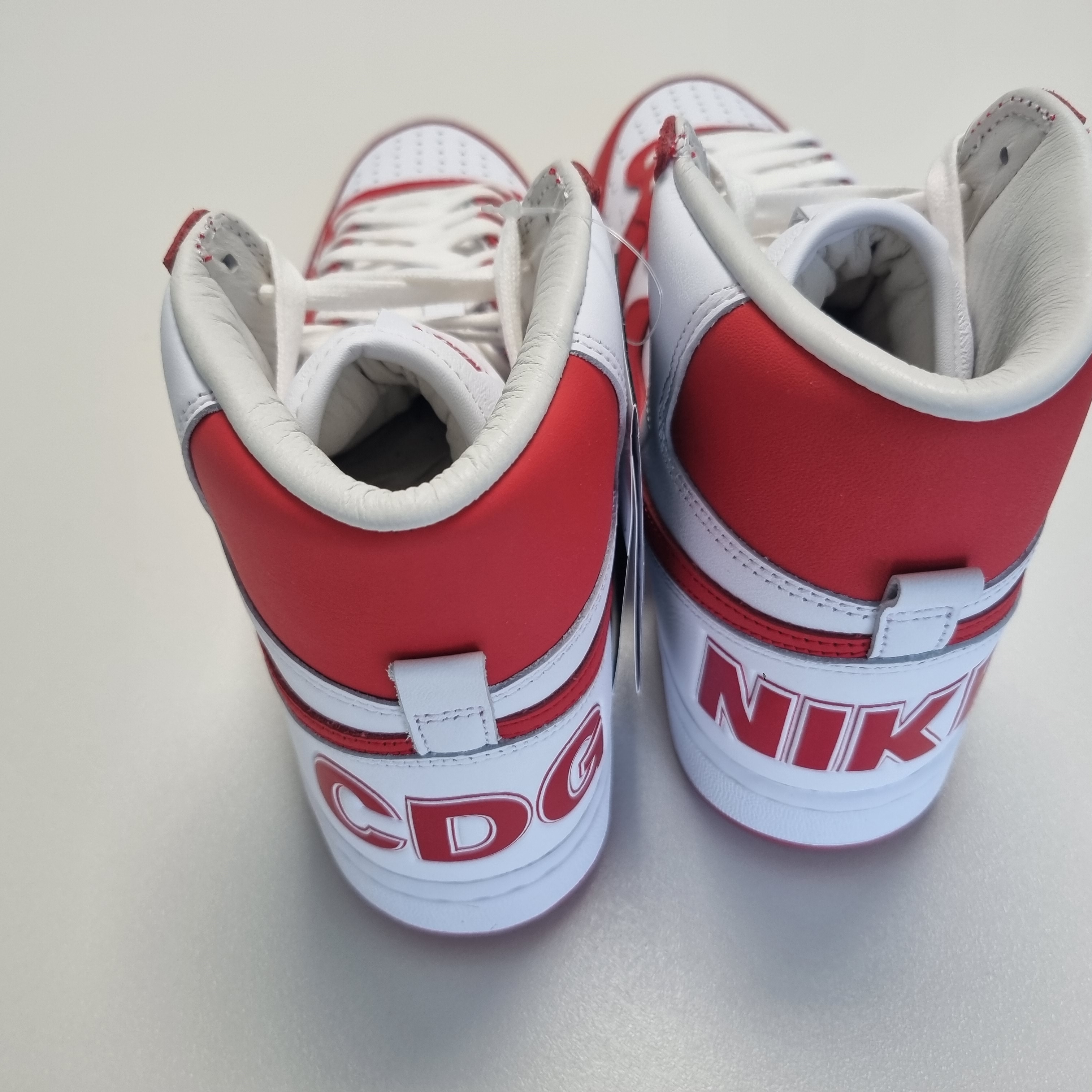 Nike x Comme des Garcons Homme Plus Terminator High Red 착용 스타일 - 4