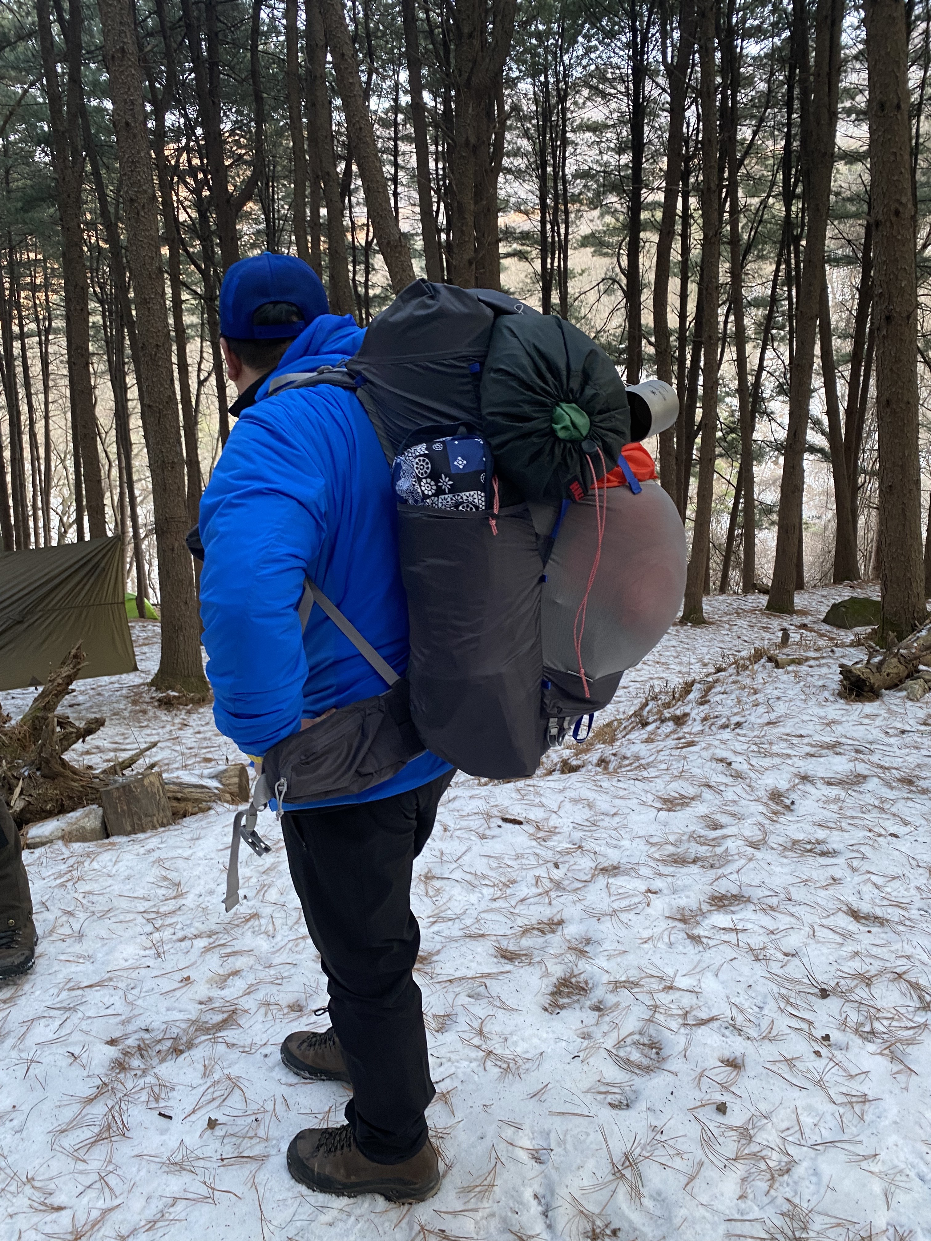 Arc'teryx Atom LT Hoody Fluidity, Arc'teryx Gamma LT Pants Black 착용 스타일 - 1