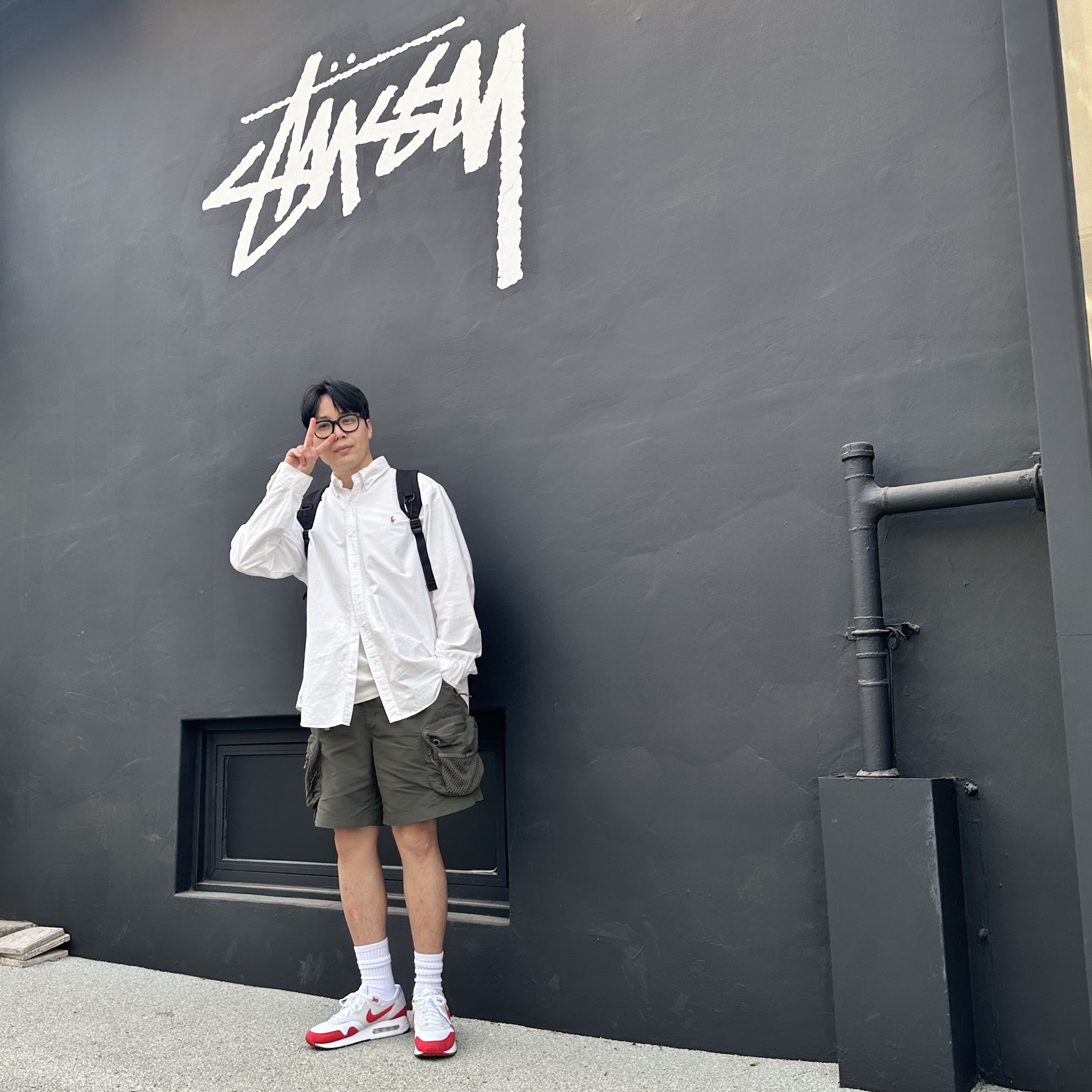 Nike Air Max 1 '86 Original Big Bubble, Nike ACG Snowgrass Cargo Shorts Khaki - US/EU 착용 스타일 - 1