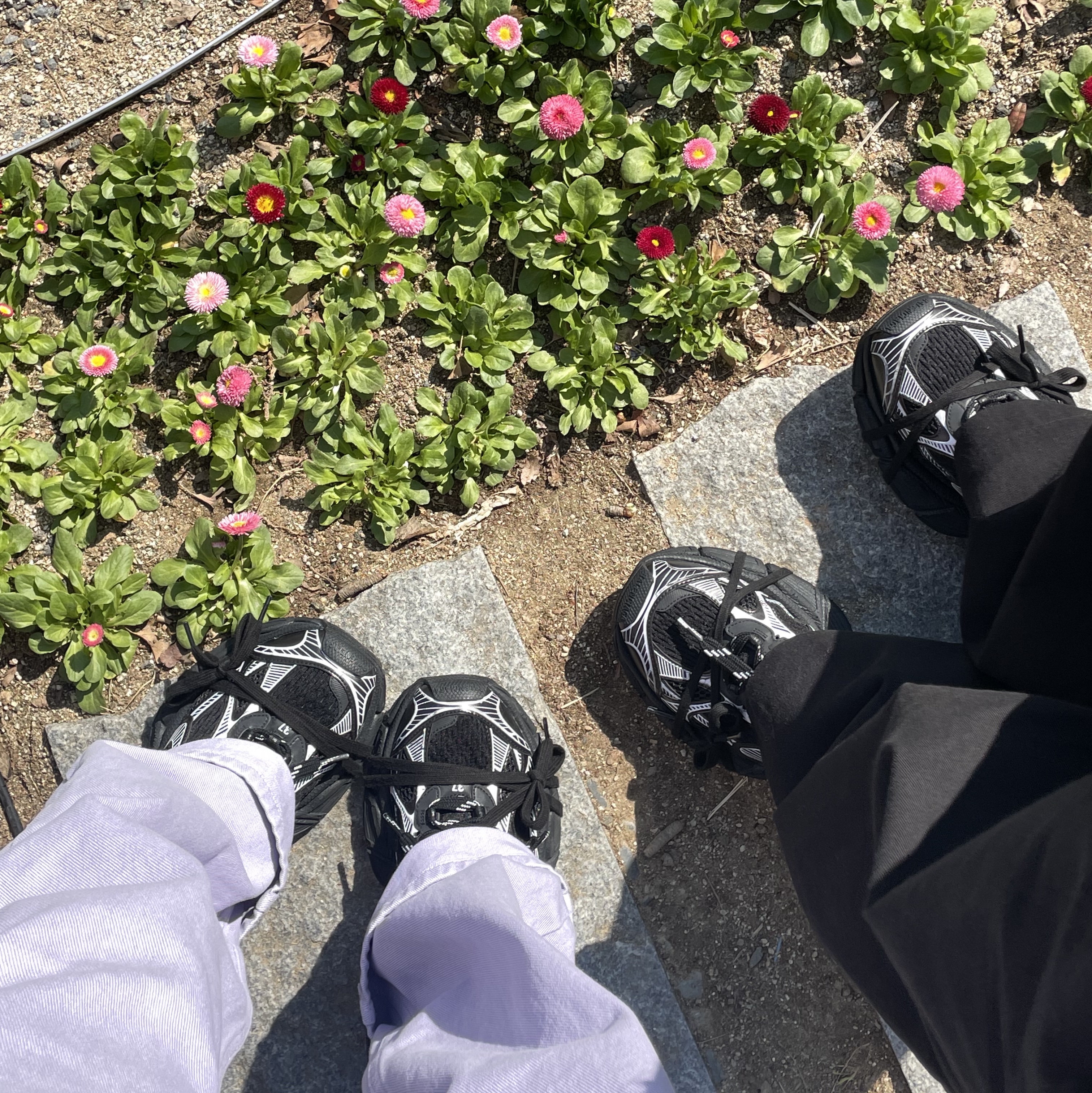 (W) Balenciaga 3XL Sneakers Black, Balenciaga 3XL Sneakers Black White 착용 스타일