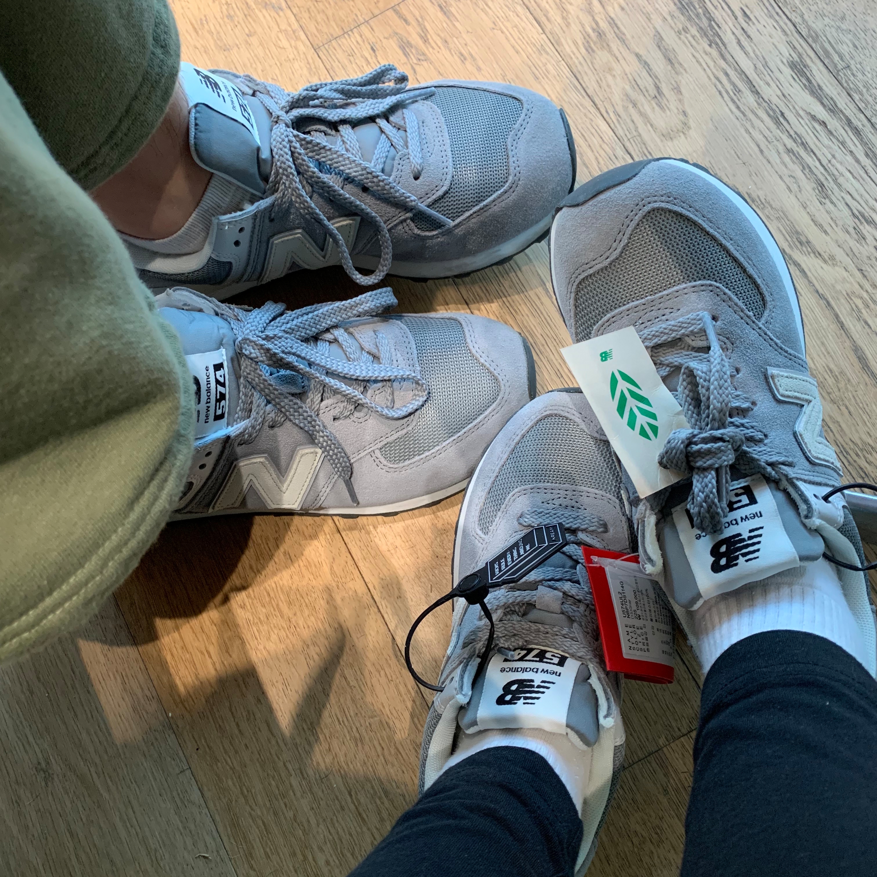 New Balance 574 Classics Reimagined Gray 착용 스타일