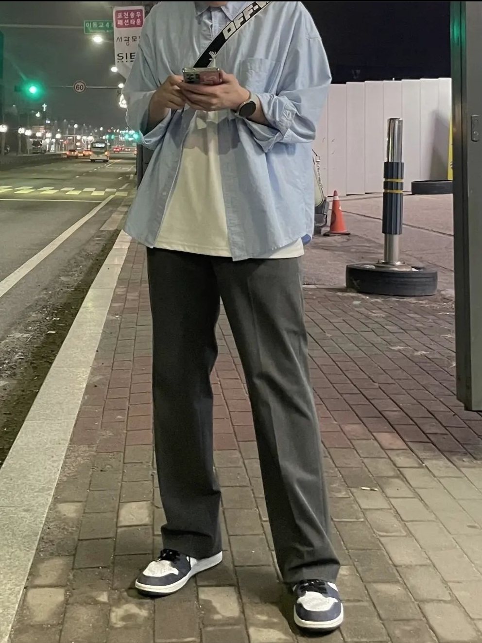 Jordan 1 Retro High OG CO.JP Midnight Navy, Off-White x Amore Pacific Protection Box (Without Cosmetics) 착용 스타일