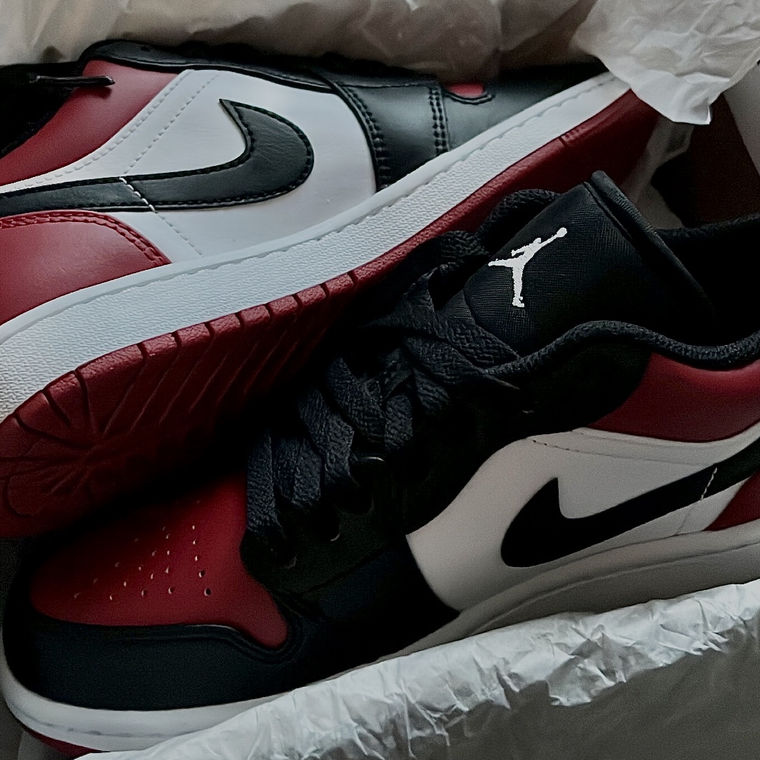 Jordan 1 Low Bred Toe 착용 스타일