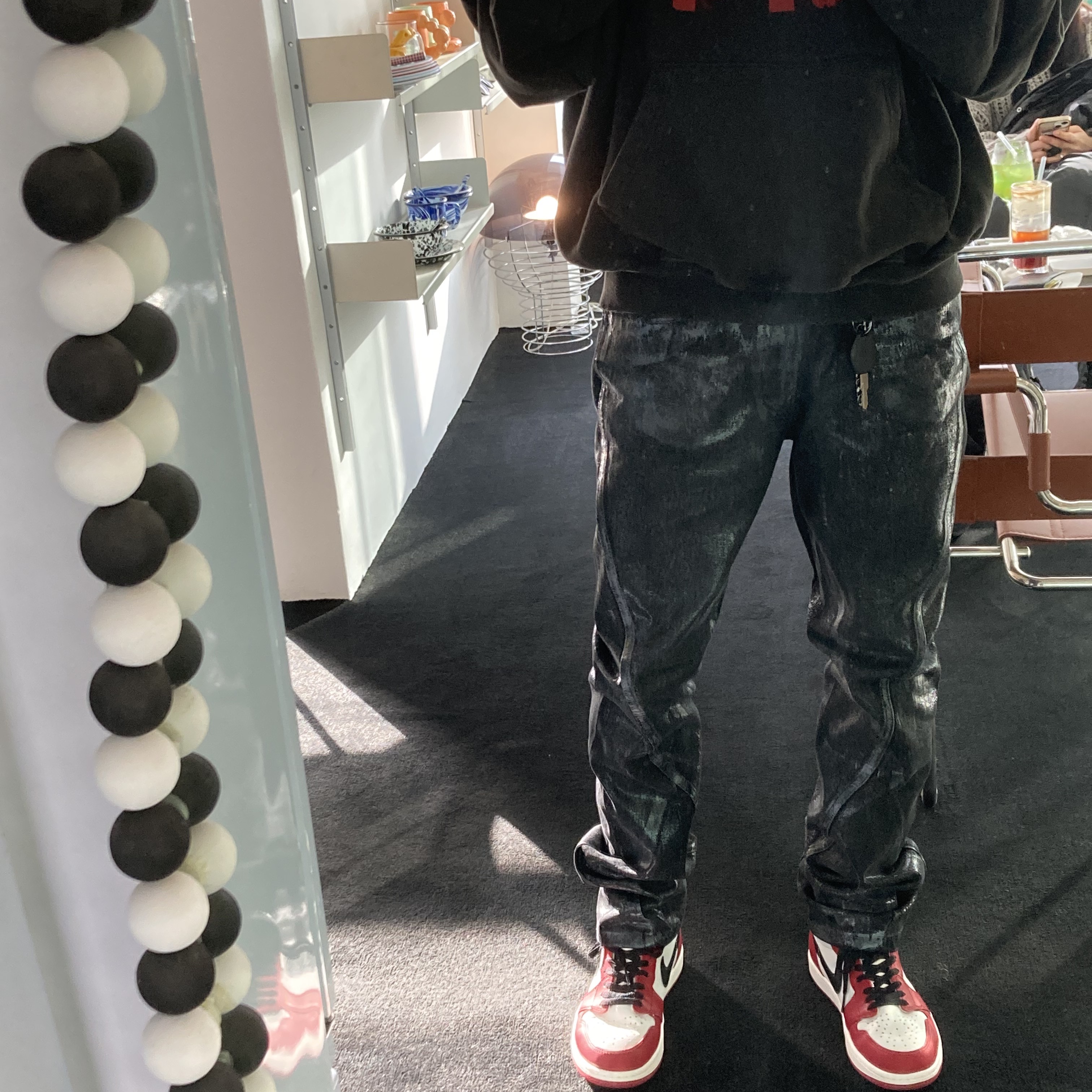 Jordan 1 Retro High OG Chicago 2022, Undermycar Goldentouch Damage Wahsed Hood Skully - 23SS 착용 스타일 - 1