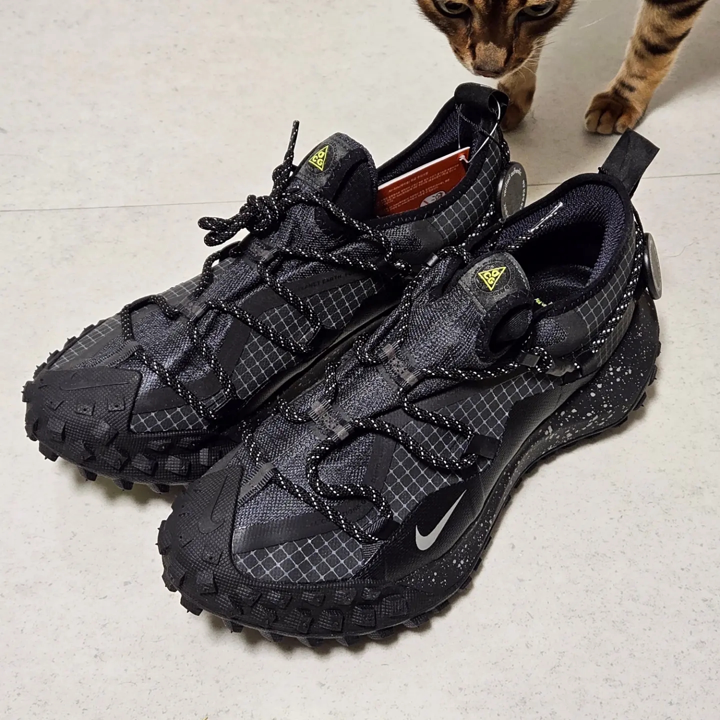 Nike ACG Mountain Fly Low Gore-Tex SE Dark Smoke Grey 착용 스타일 - 1