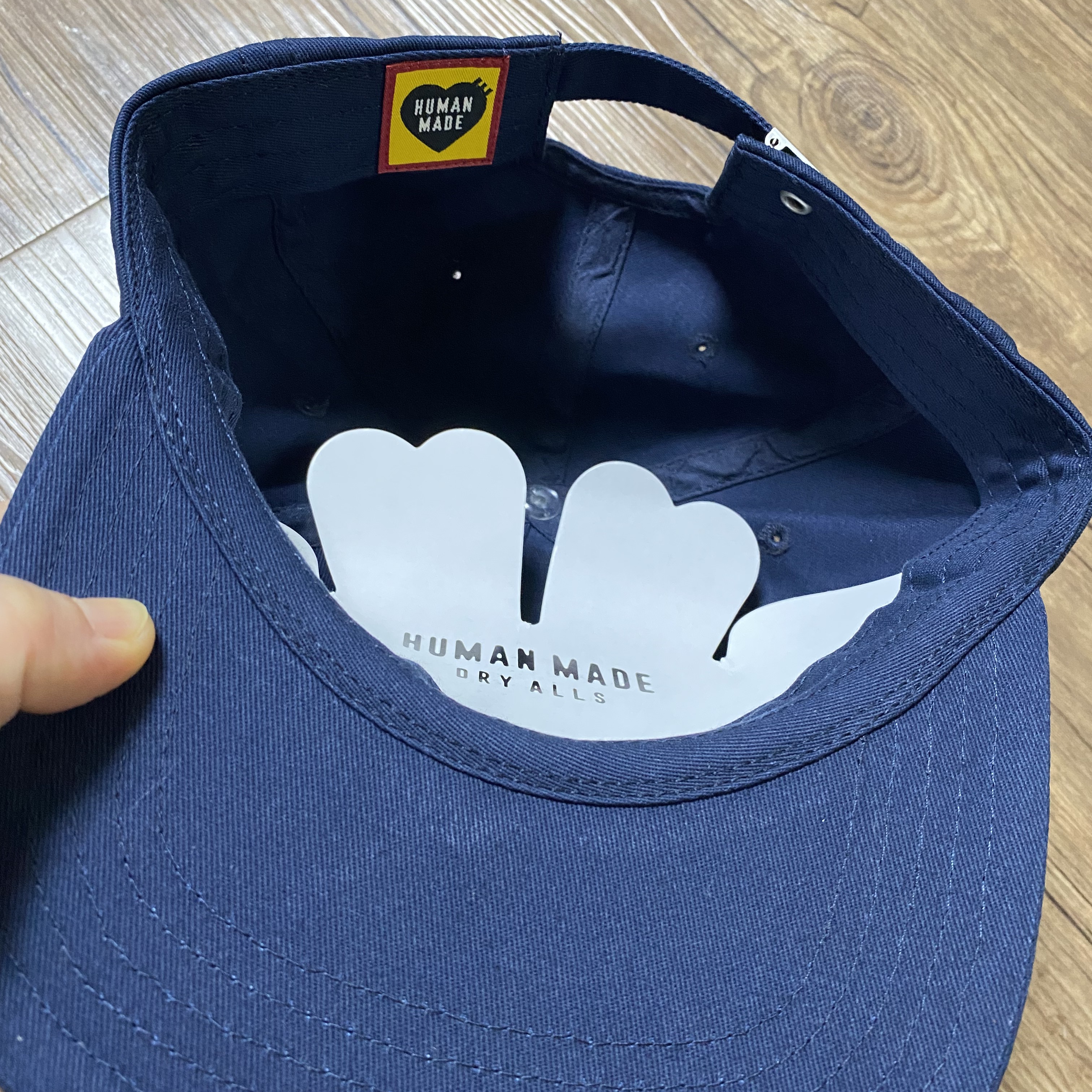 Human Made 5-Panel Twill Cap #1 Navy 착용 스타일 - 3