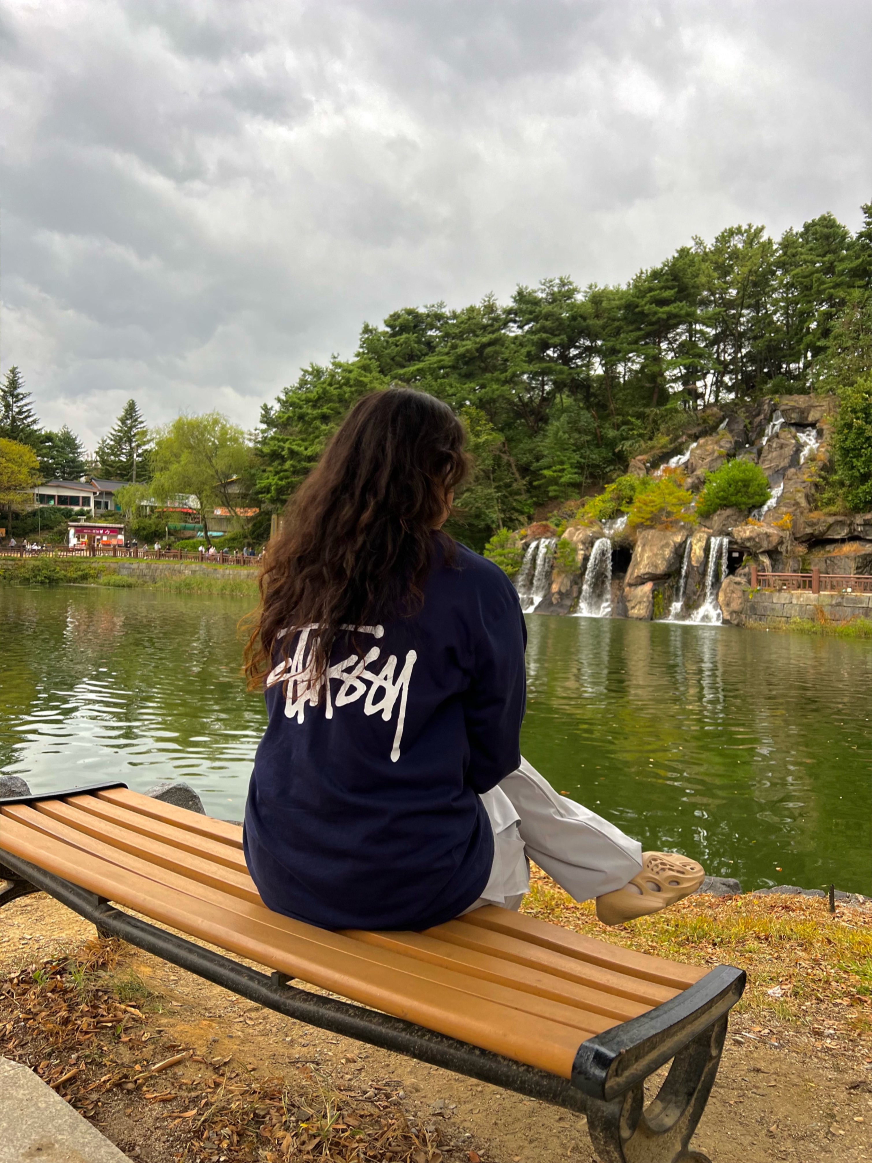 Stussy Basic Stussy LS T-Shirt Navy 2022, Stussy Basic Stussy LS T-Shirt Navy 2023 착용 스타일