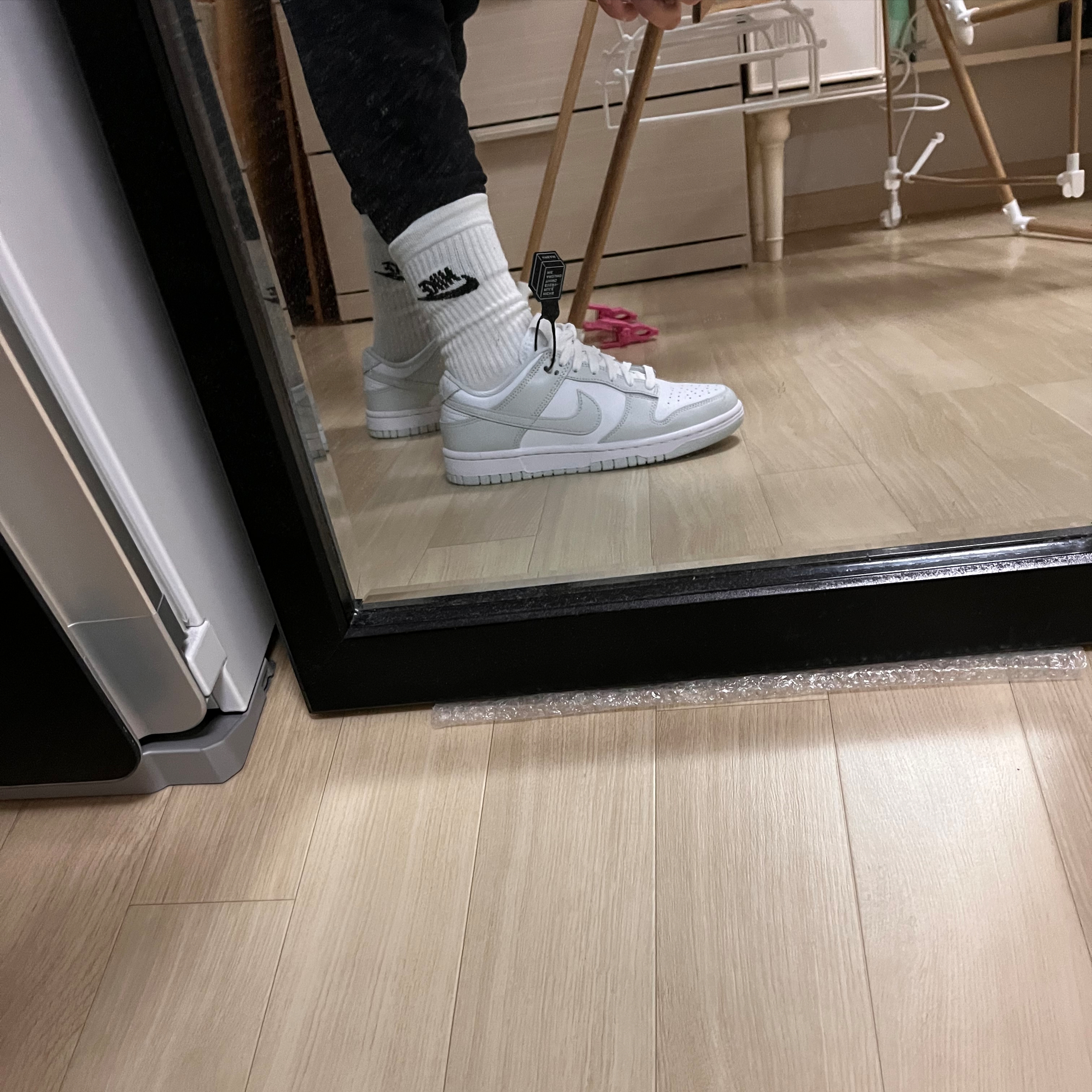 (W) Nike Dunk Low Photon Dust 착용 스타일