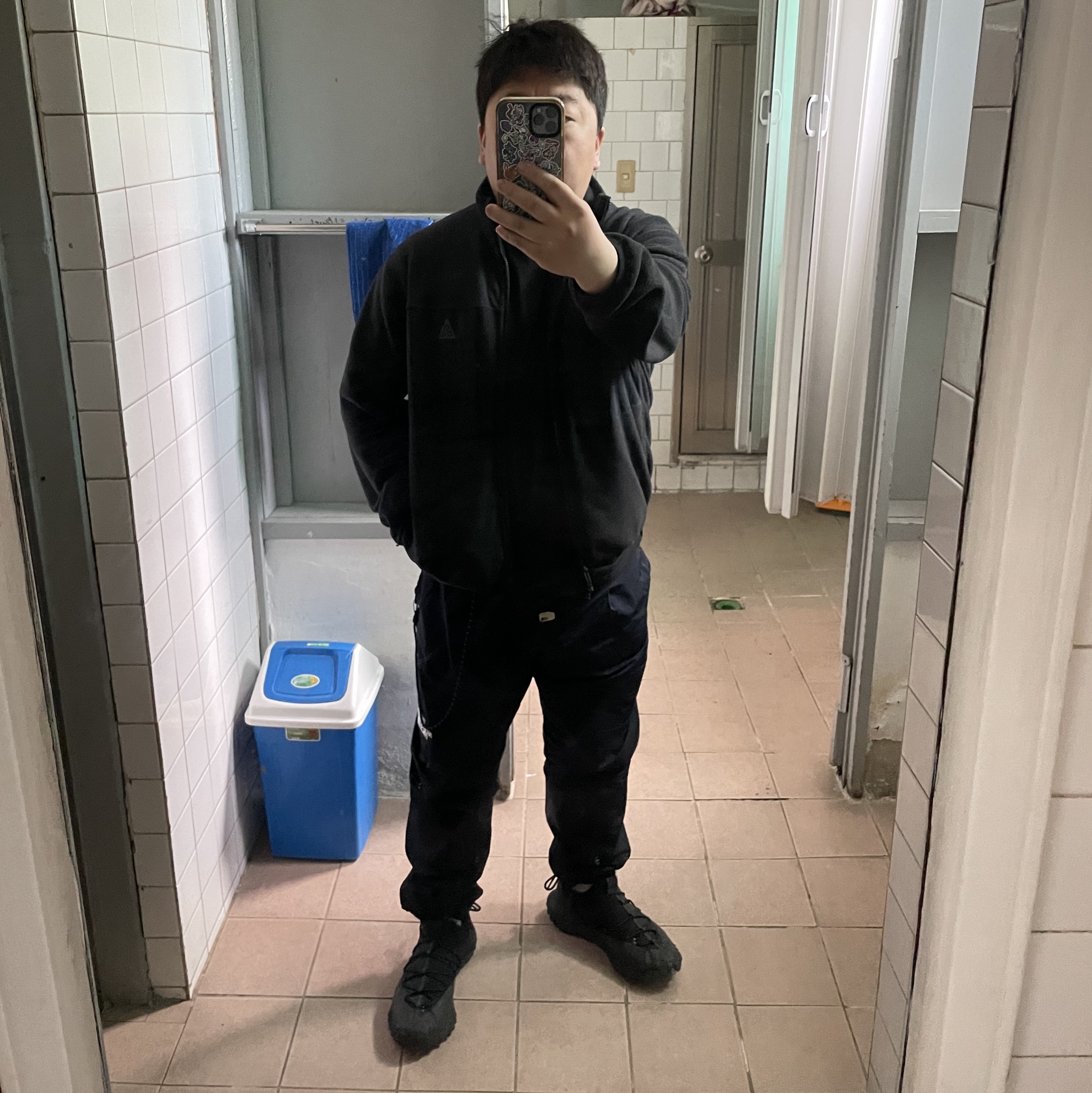 Nike ACG Mountain Fly Low Black, Nike ACG Microfleece Jacket Black - US/EU 착용 스타일