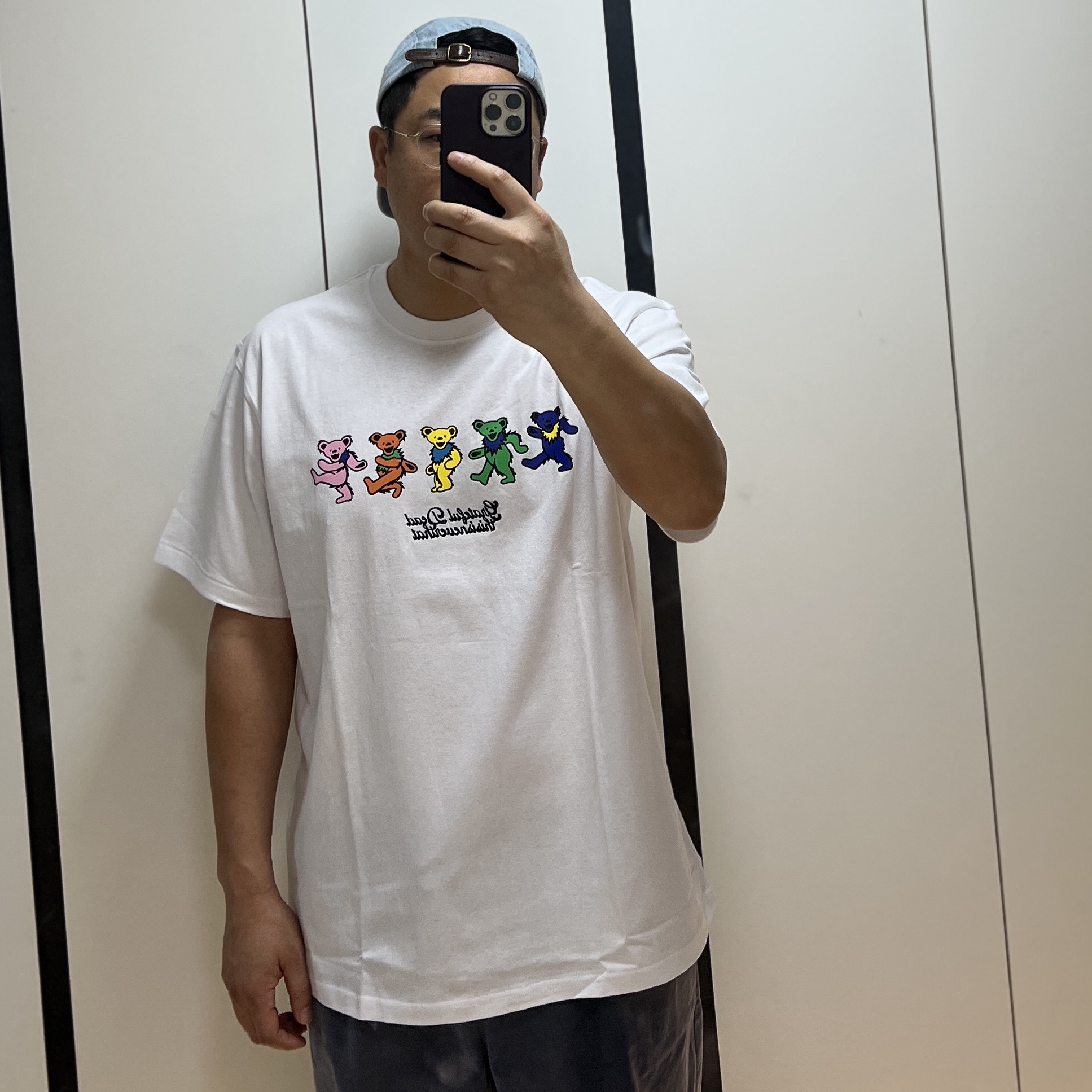 Thisisneverthat x Grateful Dead Dancing Bears T-Shirt White 착용 스타일