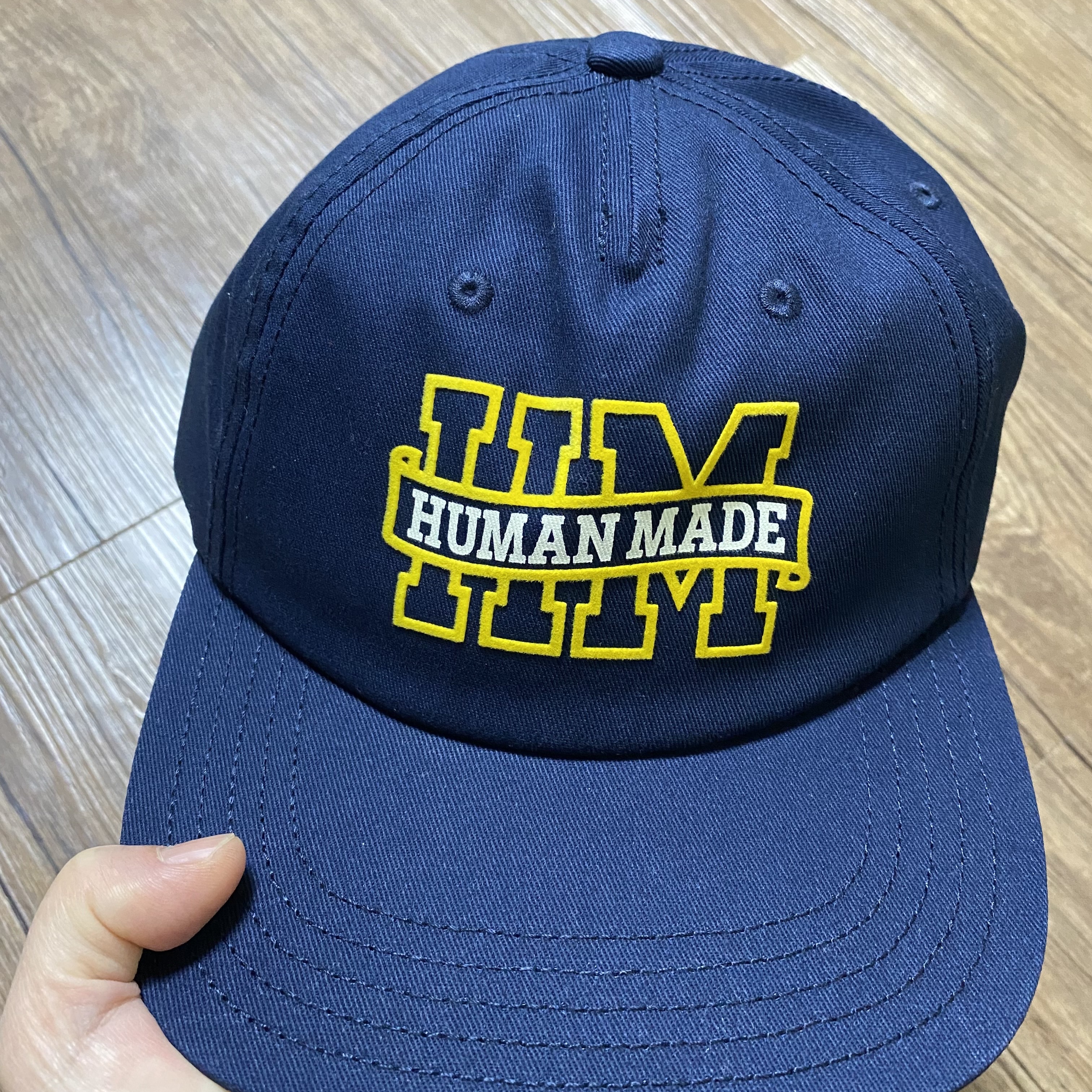 Human Made 5-Panel Twill Cap #1 Navy 착용 스타일 - 1