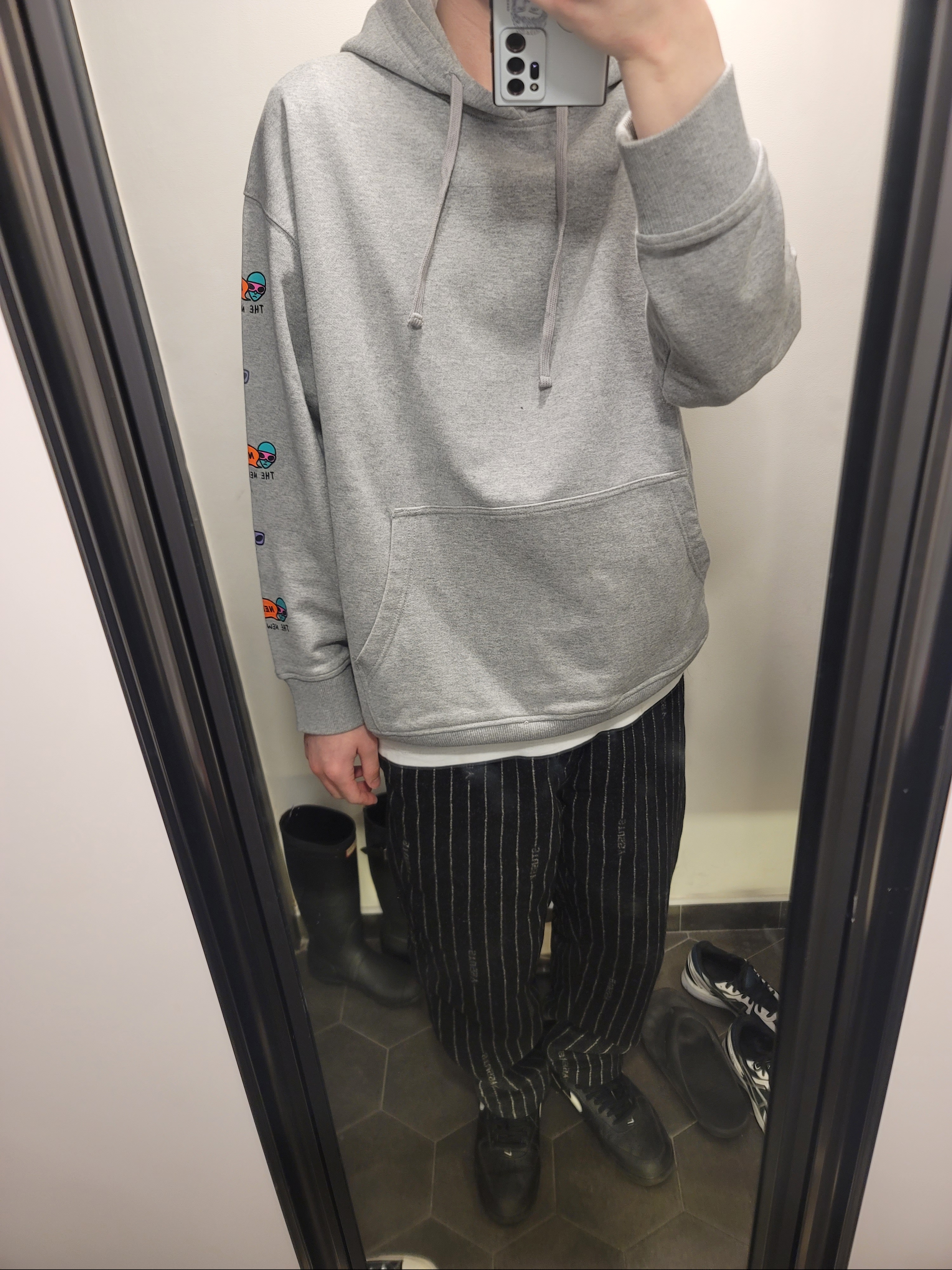 Nike x Stussy NRG Striped Wool Pants Black (DR4021-010) 착용 스타일
