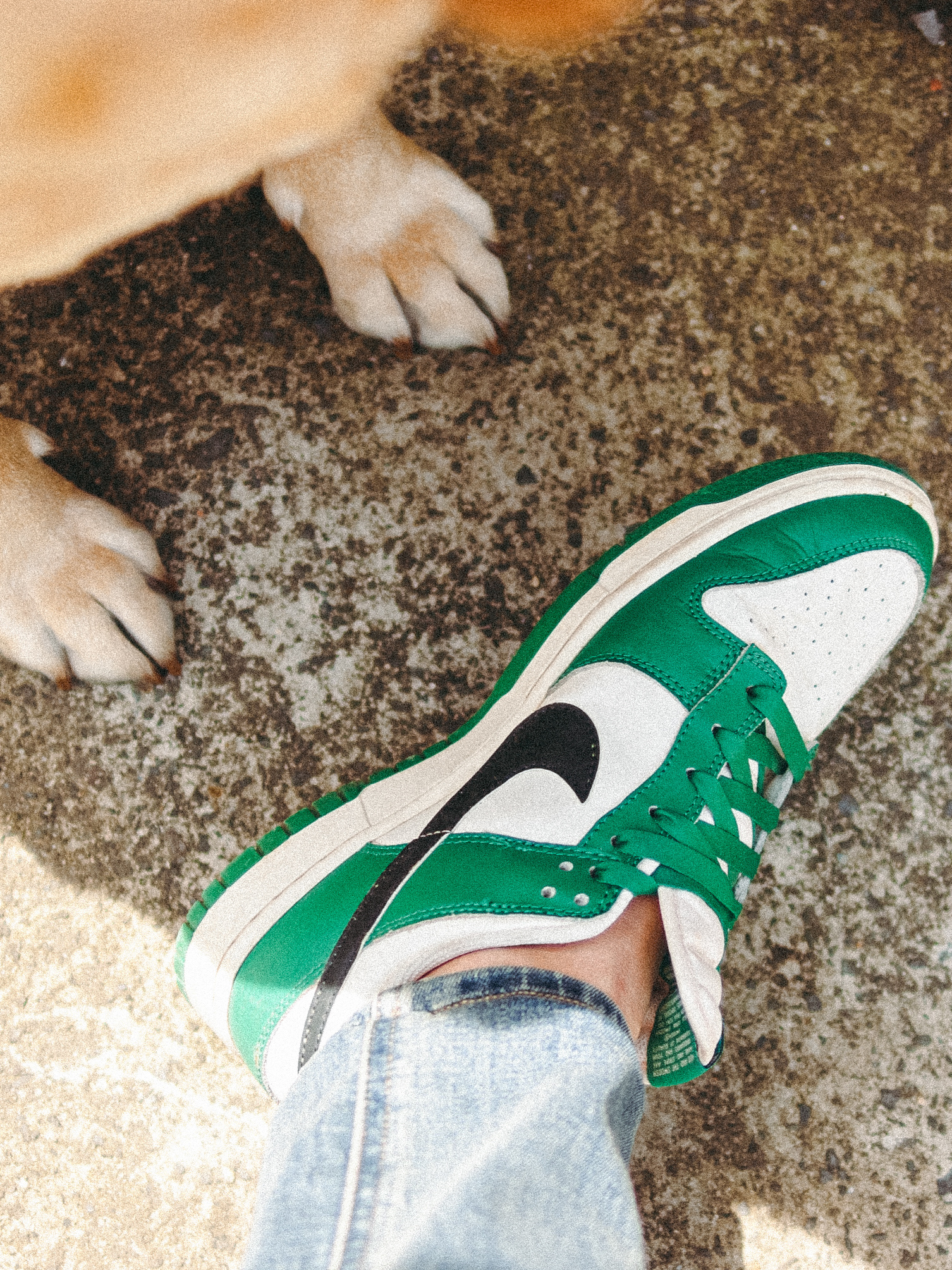 Nike Dunk Low Retro SE Jackpot Malachite 착용 스타일 - 5