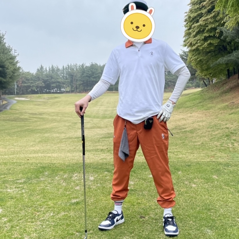Jordan 1 Low Golf Midnight Navy, Jordan x Eastside Golf Pants Burnt Sunrise - Asia 착용 스타일 - 2