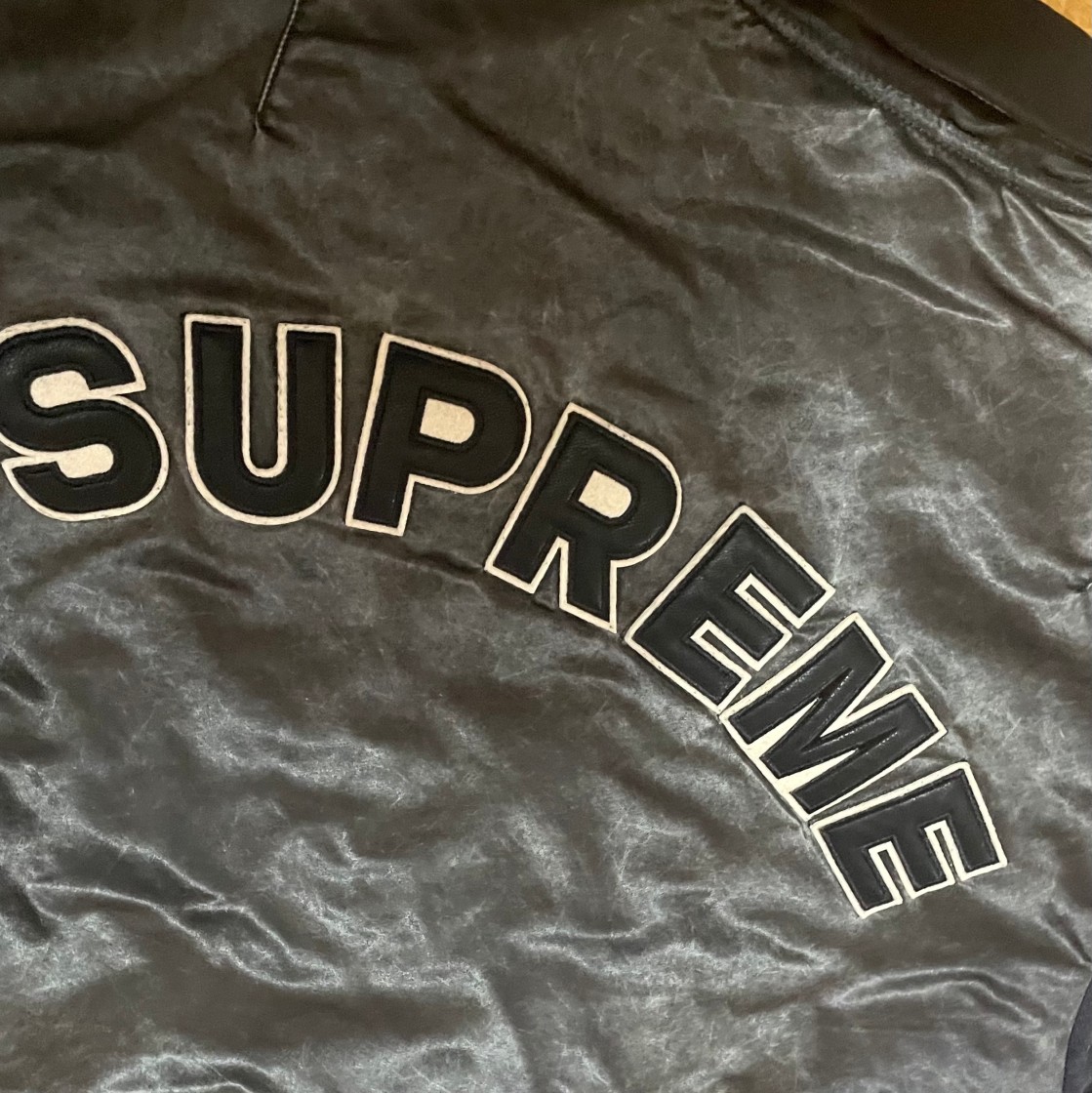 Supreme Denim Sleeve Ma-1-