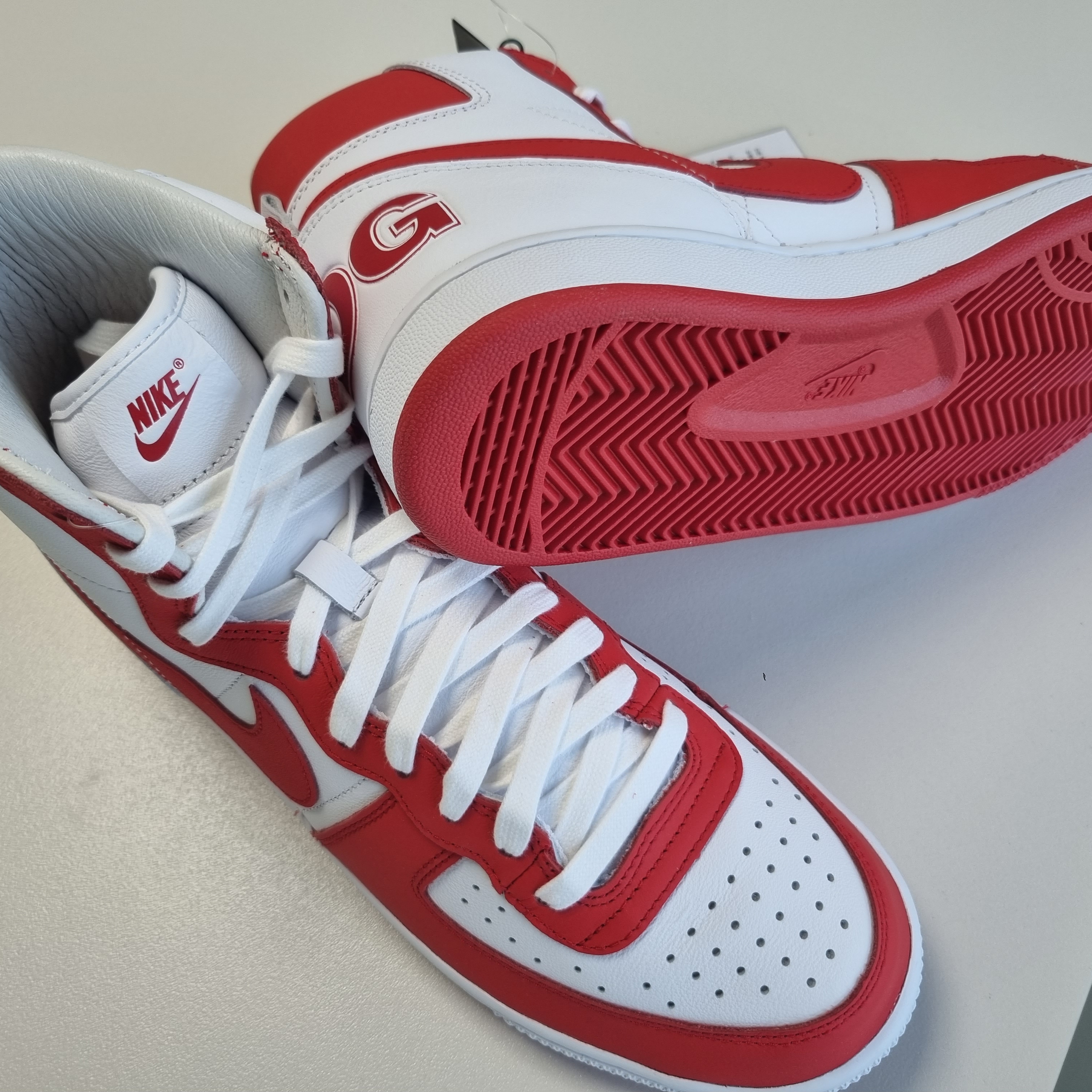 Nike x Comme des Garcons Homme Plus Terminator High Red 착용 스타일 - 5