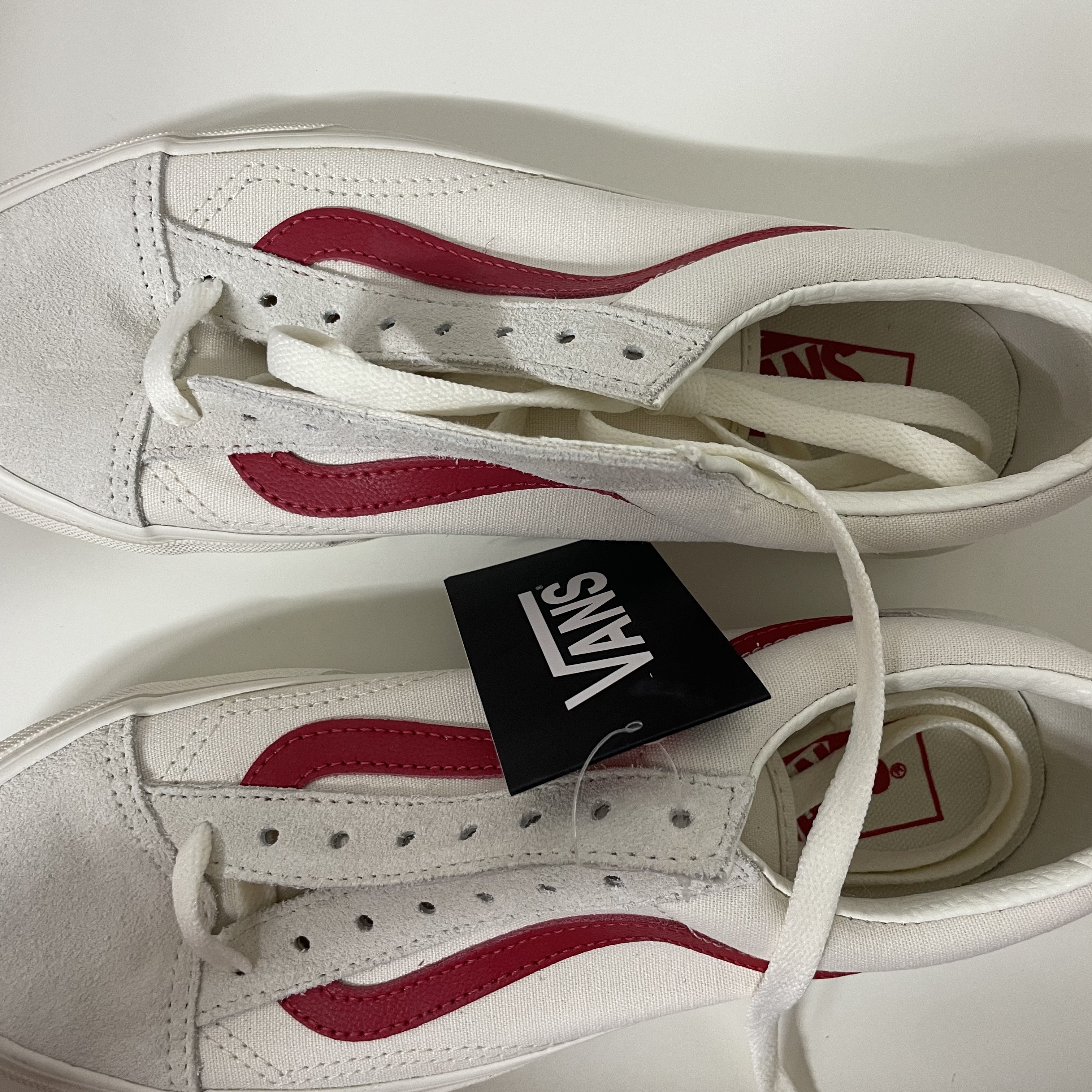 Vans Style 36 Marshmallow Racing Red 착용 스타일 - 4