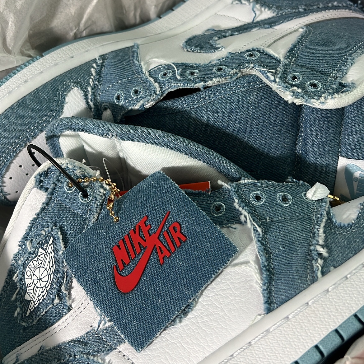 (W) Jordan 1 Retro High OG Denim 착용 스타일