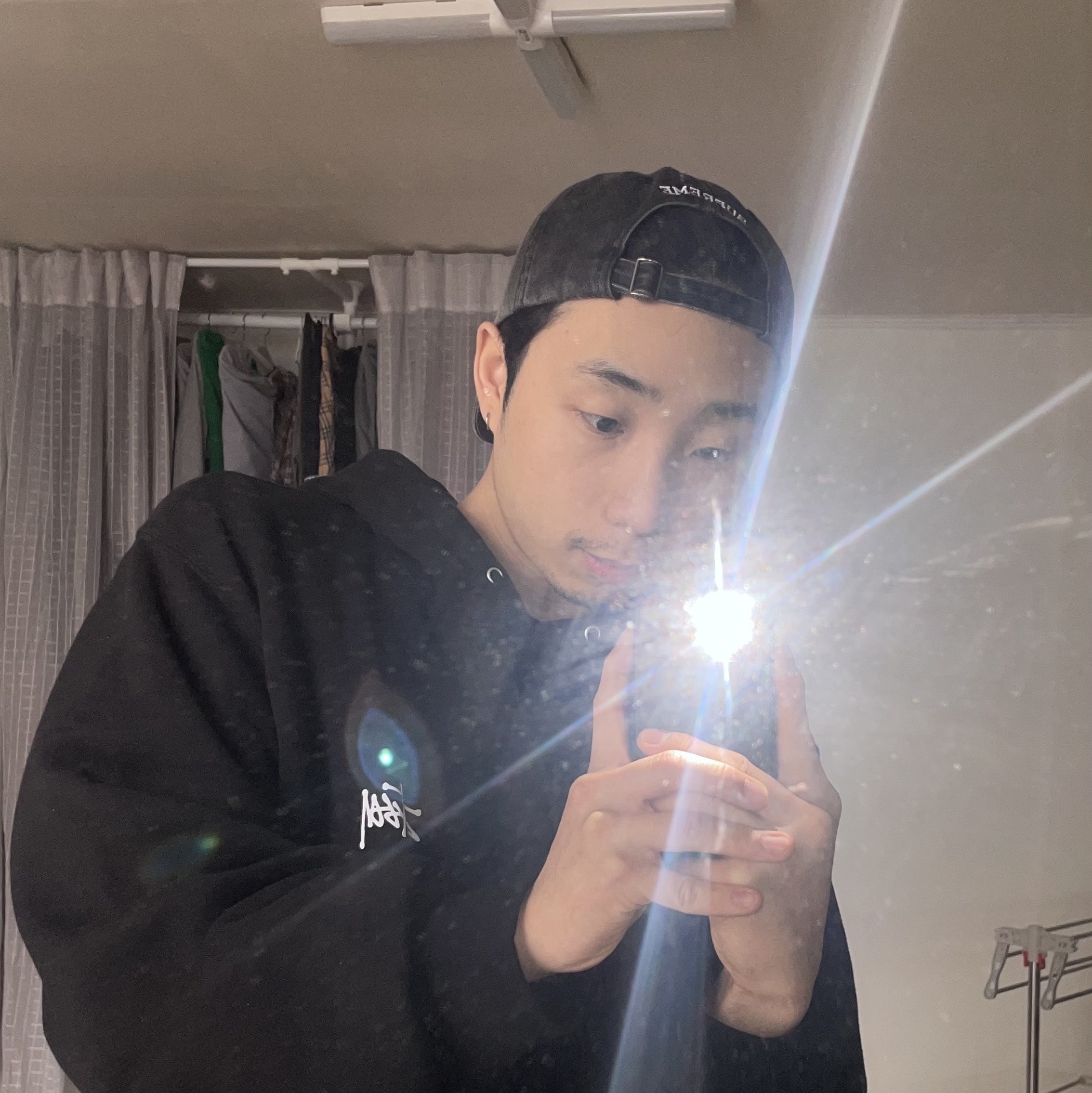 Stussy Basic Stussy Hoodie Black 2022, Supreme Pigment Print S Logo 6-Panel Black - 22FW 착용 스타일