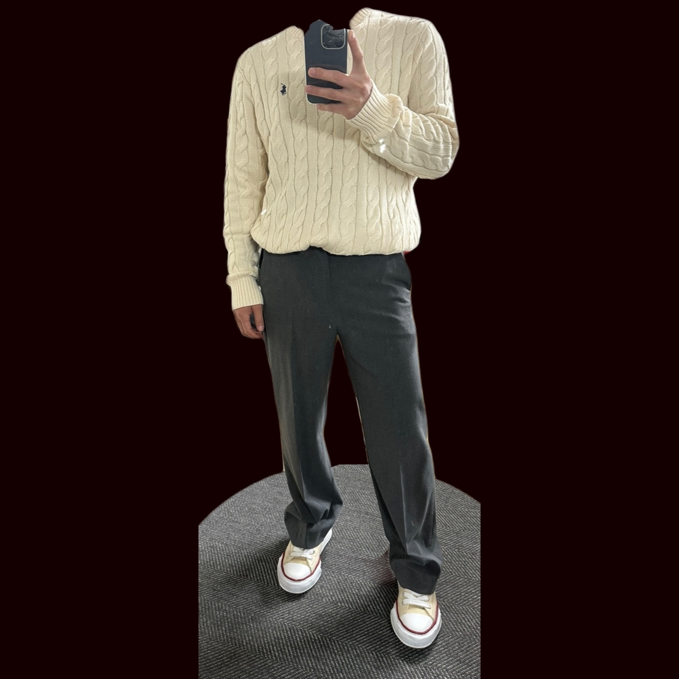 Maison Mihara Yasuhiro Peterson OG Sole Canvas Low-top Sneakers Natural 착용 스타일