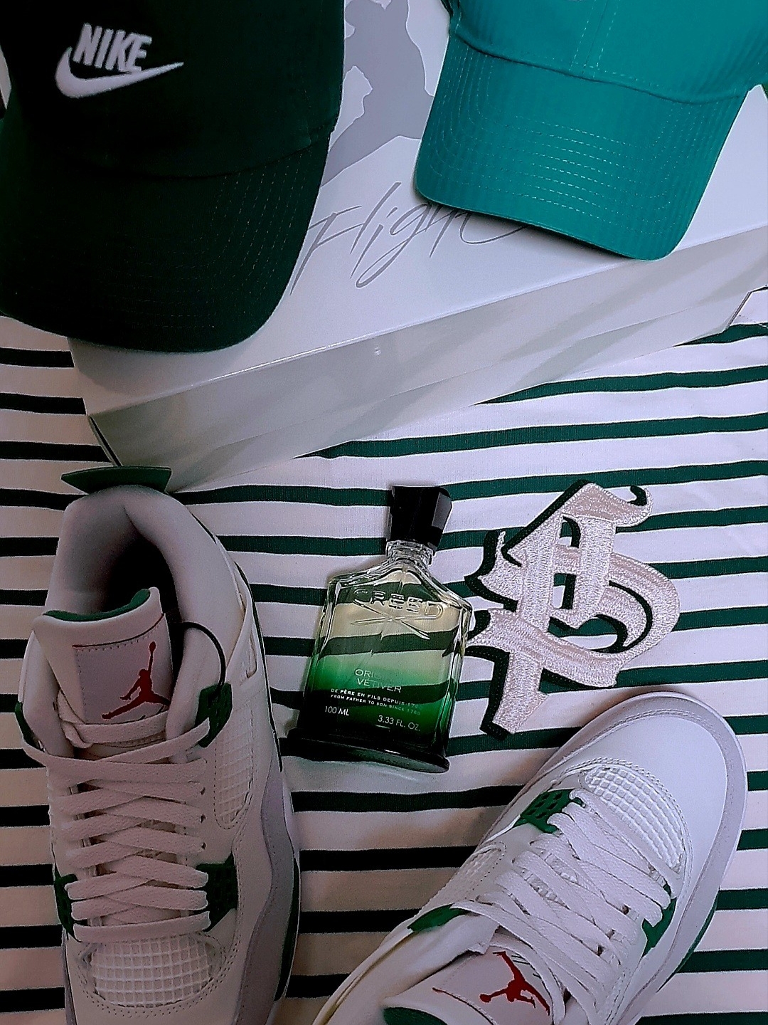 Jordan 4 x Nike SB Retro SP Pine Green 착용 스타일