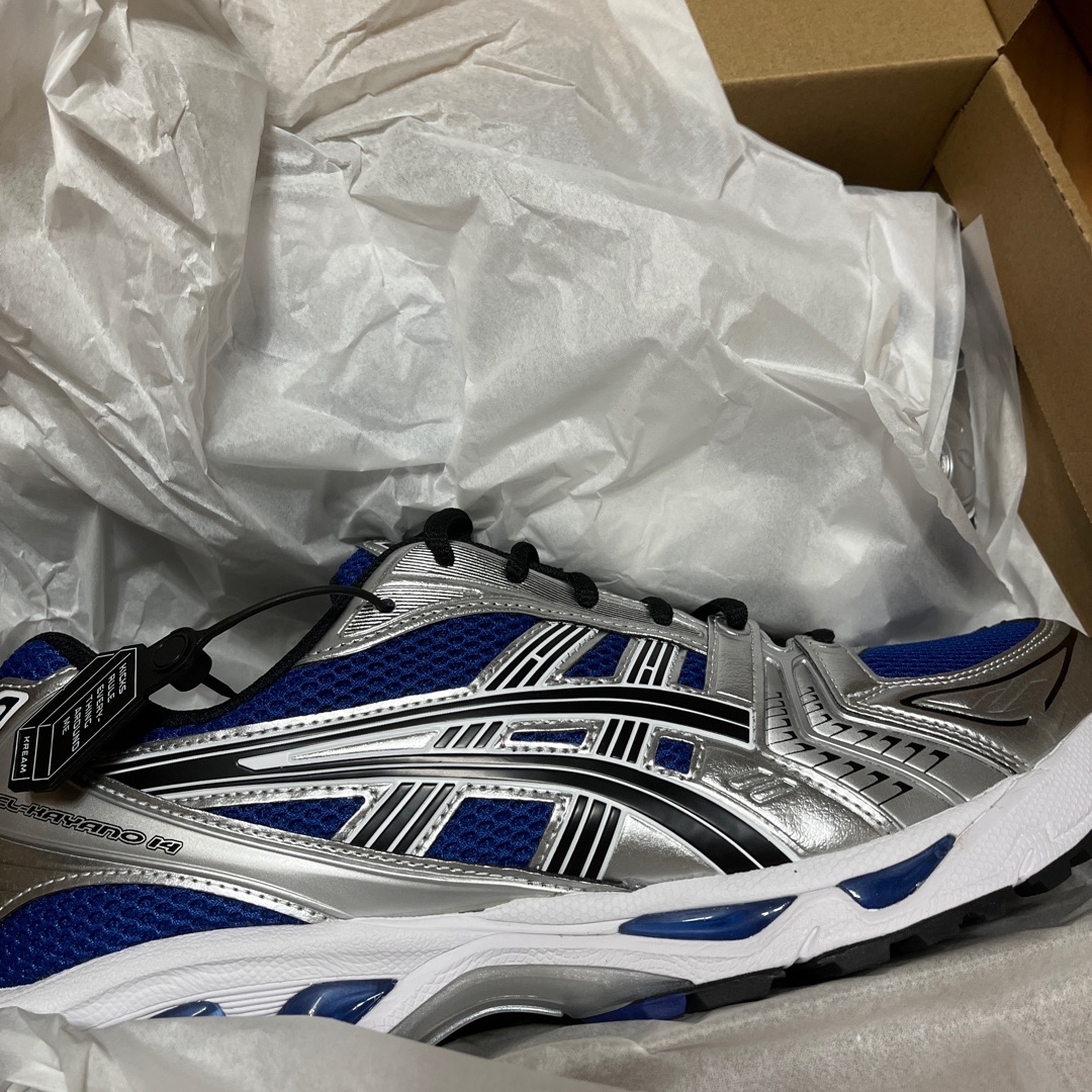 Asics Gel-Kayano 14 Monaco Blue Black 착용 스타일 - 1
