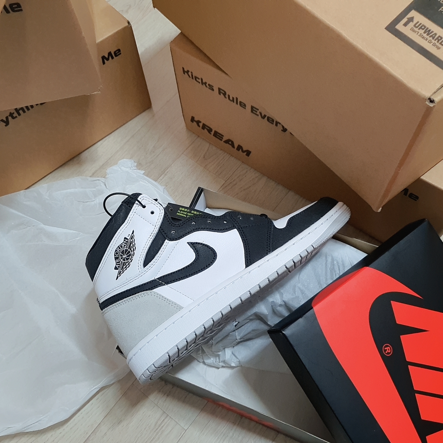 Jordan 1 Retro High OG Bleached Coral 착용 스타일 - 1