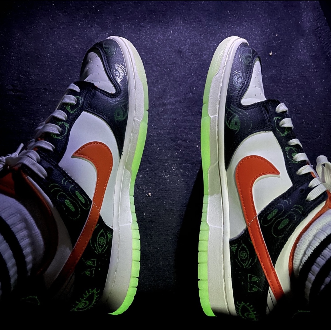 Nike Dunk Low Retro PRM Halloween 착용 스타일