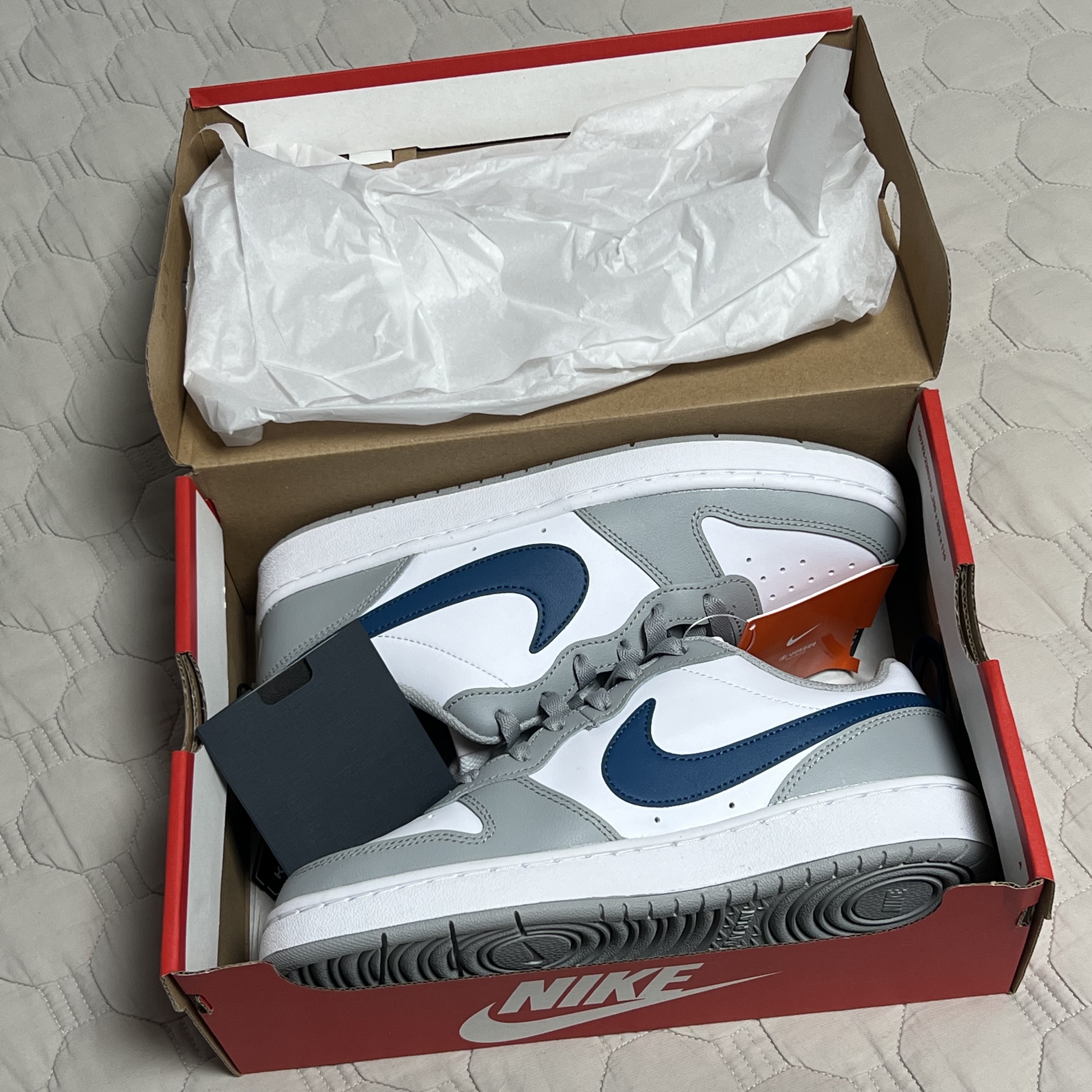 (GS) Nike Court Borough Low 2 Light Smoke Grey 착용 스타일