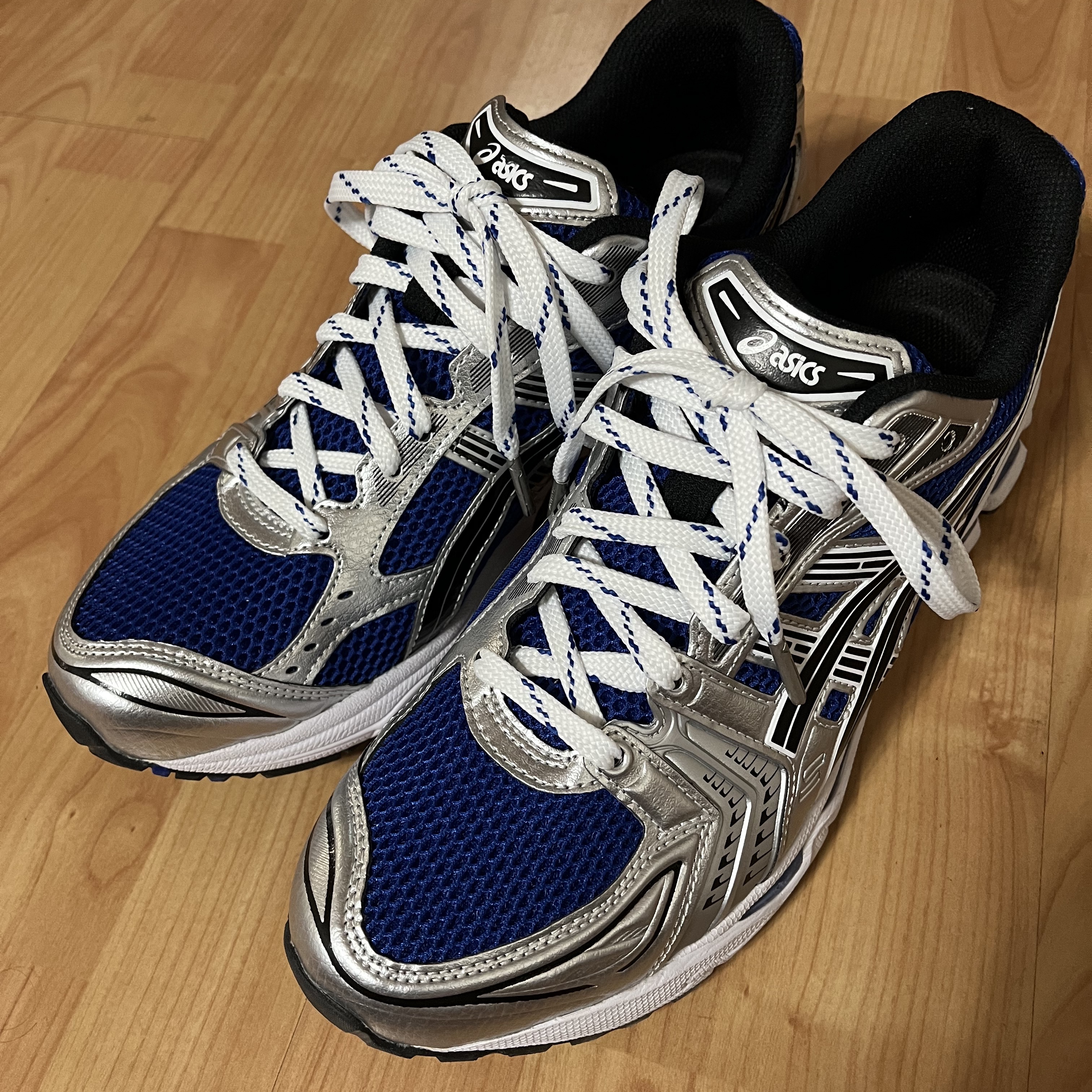 Asics Gel-Kayano 14 Monaco Blue Black 착용 스타일 - 3