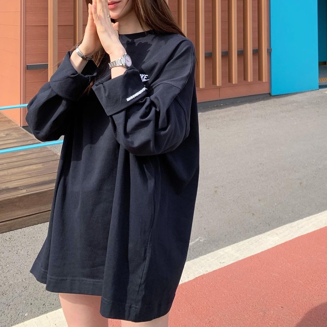 Nike x Peaceminusone LS T-Shirt Black (DR0098-010) 착용 스타일 - 2