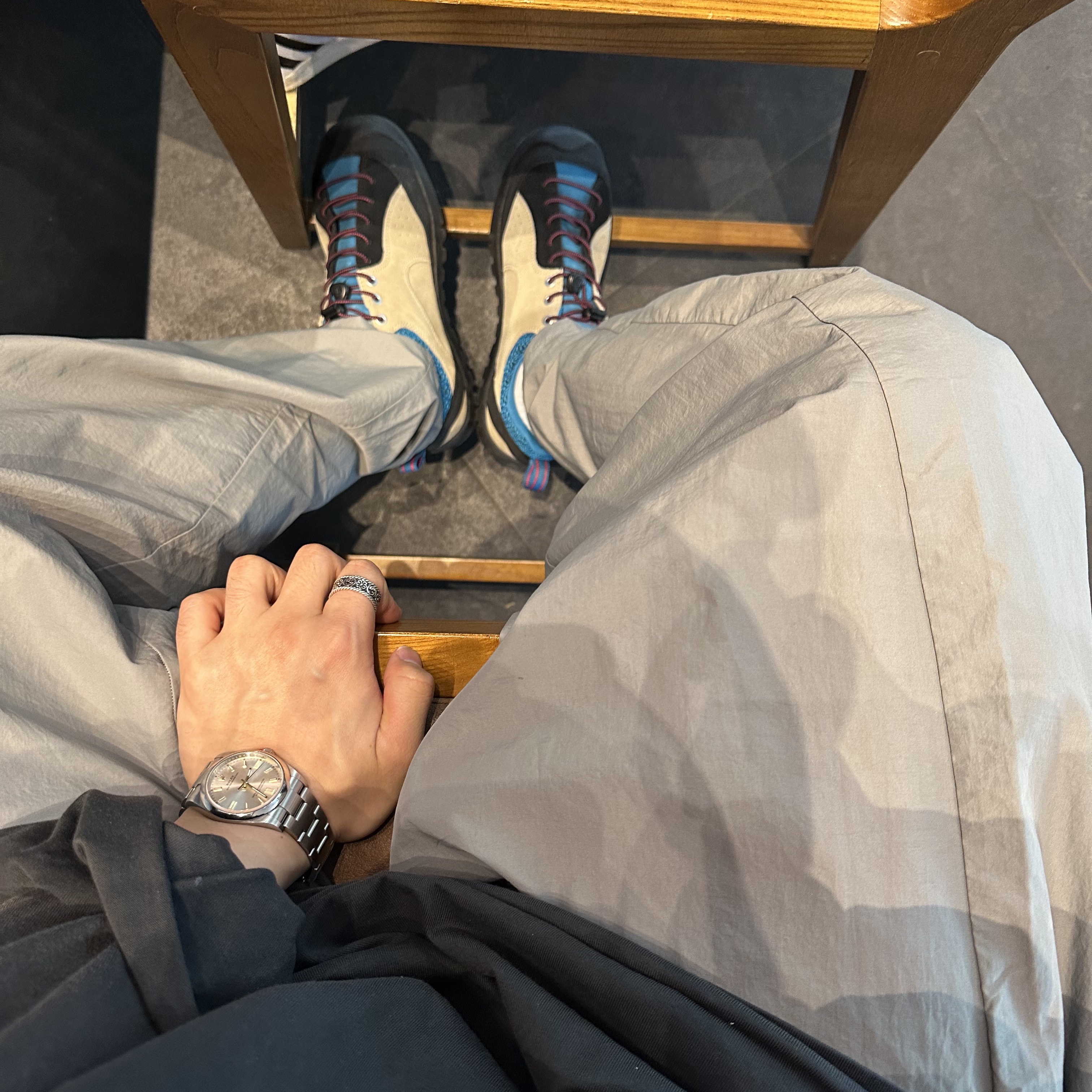 Keen Jasper Rocks SP Sneakers Beige, Rolex Oyster Perpetual 34mm 124200 Silver Oyster 착용 스타일 - 1