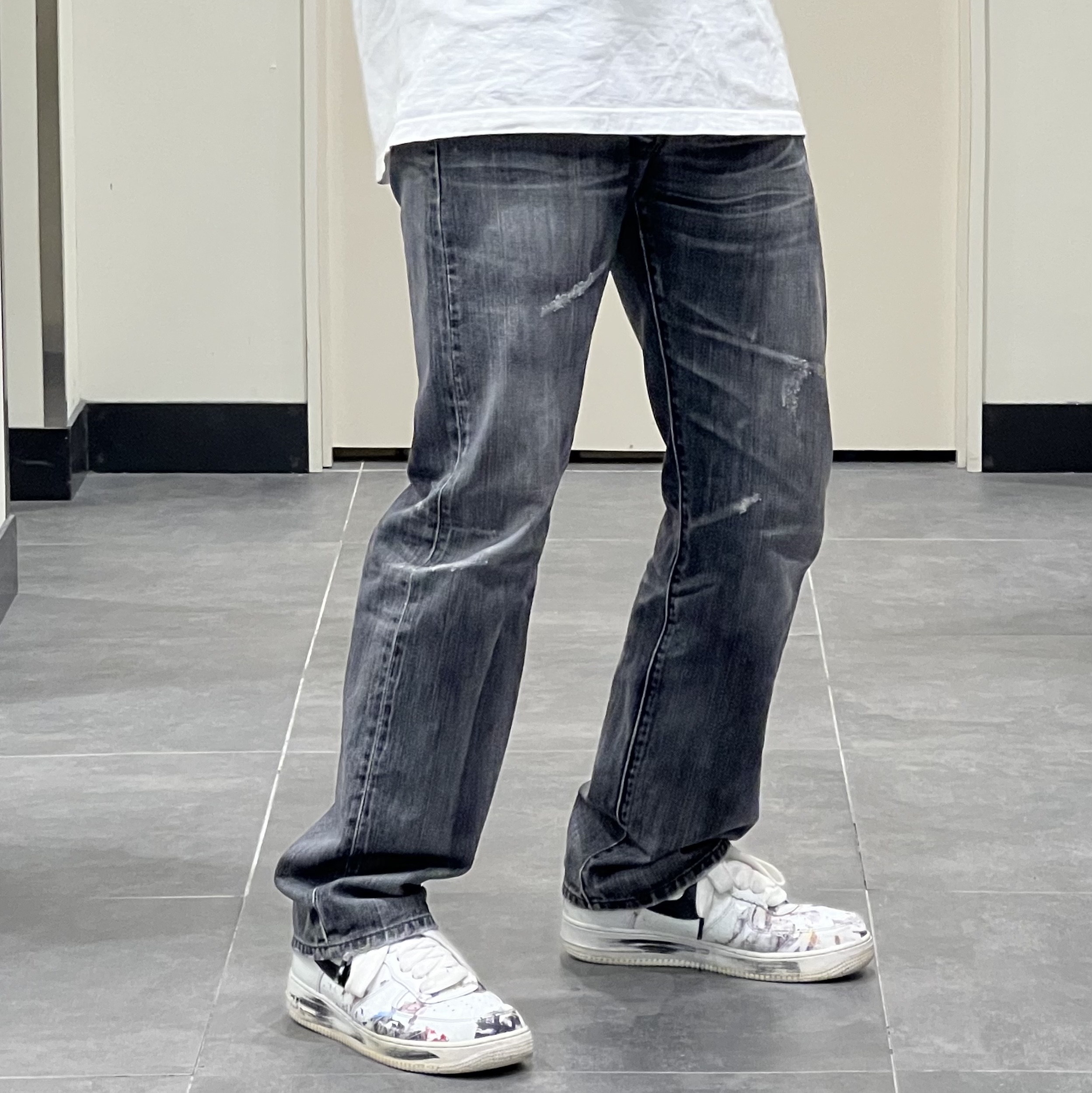 Nike x Peaceminusone Air Force 1 Low Para-Noise 2.0 착용 스타일