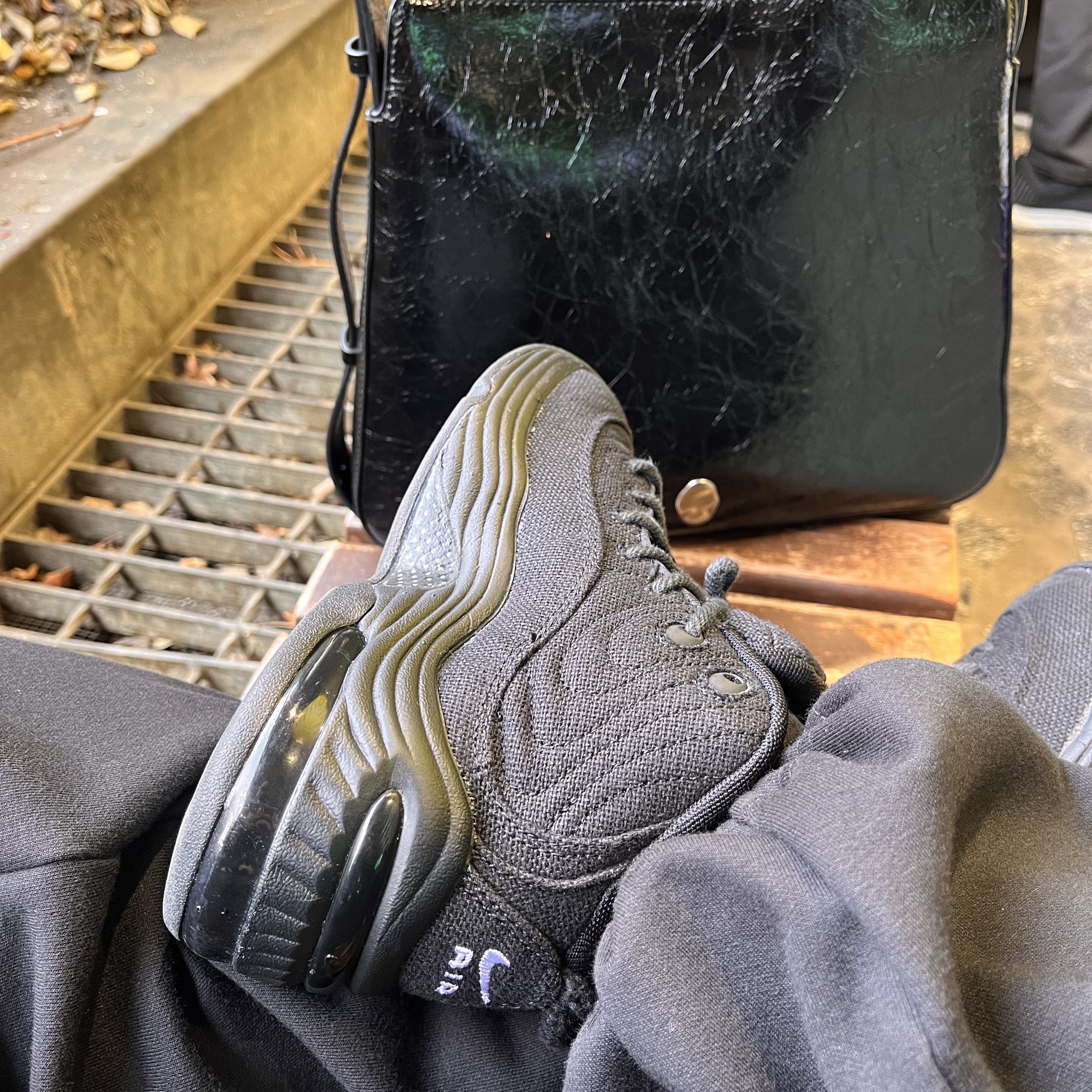 Nike x Stussy Air Penny II Black 착용 스타일 - 1