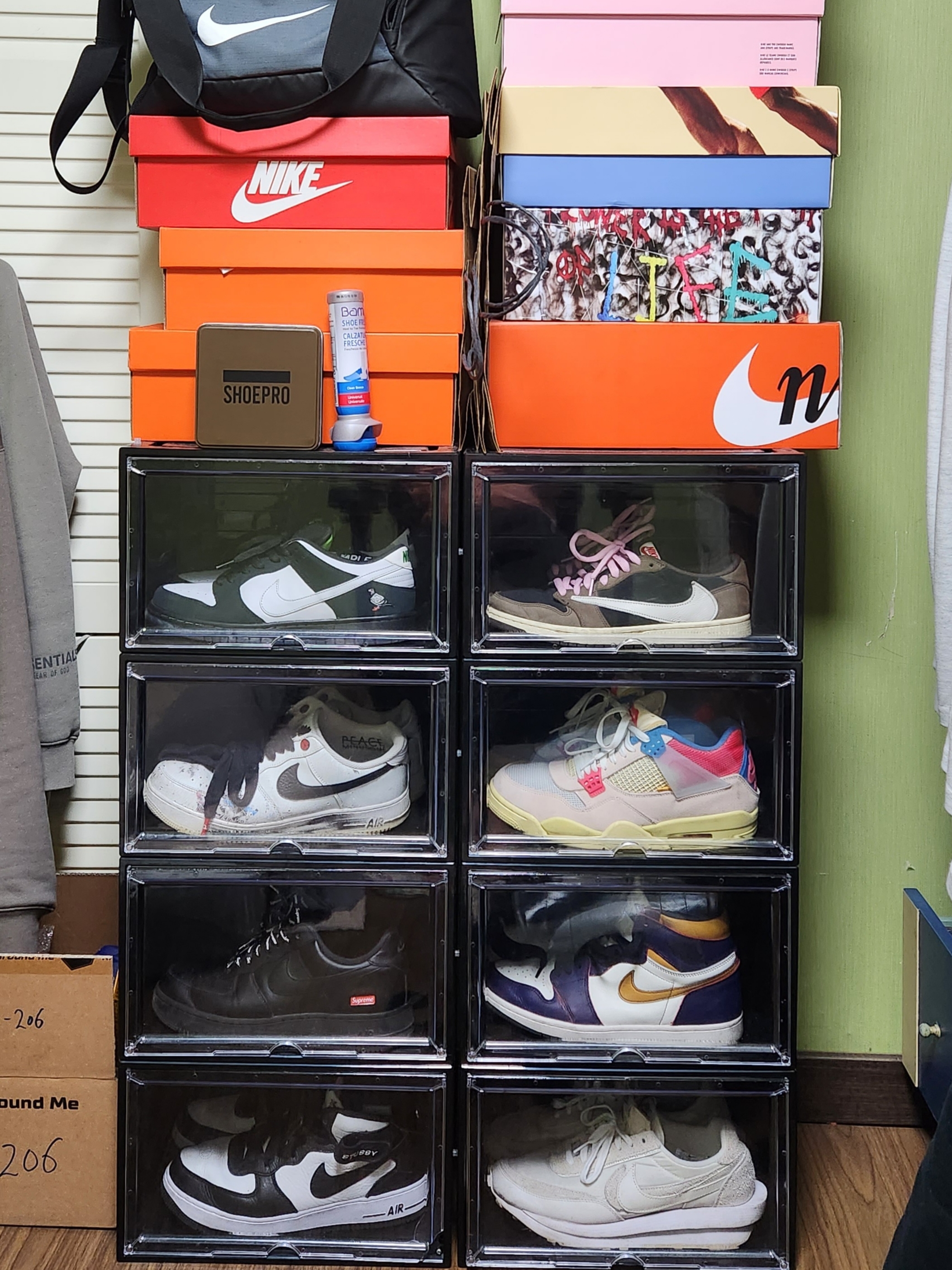 Nike x Staple SB Dunk Low Panda Pigeon, Jordan 4 x Union Retro Guava Ice μ°©μ© μ€νμΌ