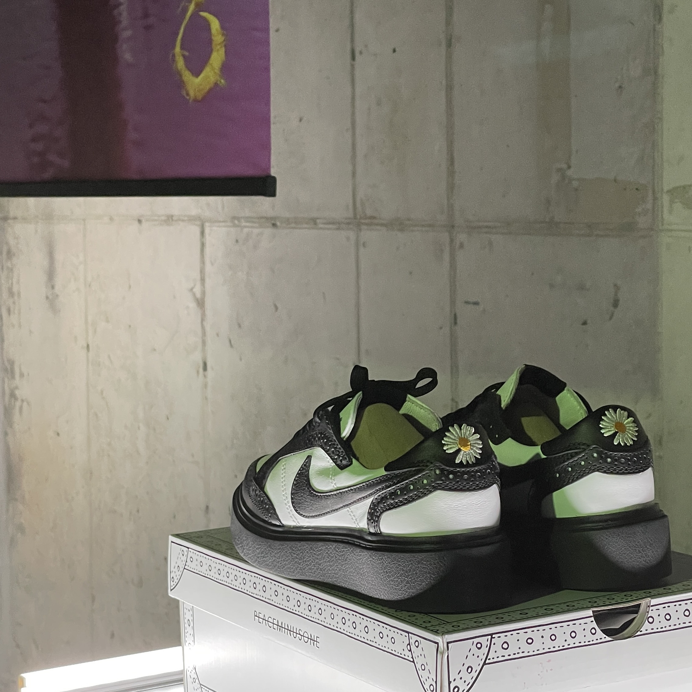 Nike x Peaceminusone Kwondo1 Black and White 착용 스타일 - 3