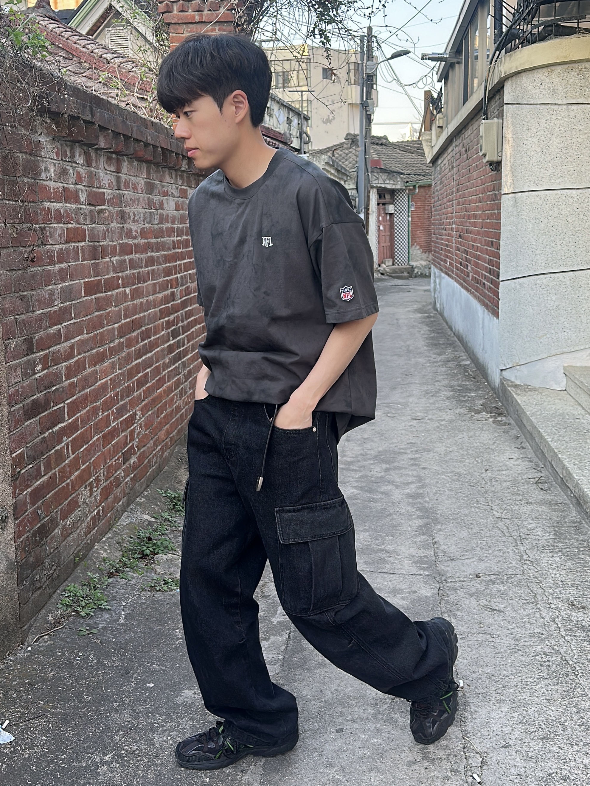 Asics x Andersson Bell Gel-Sonoma 15-50 Black Green 착용 스타일
