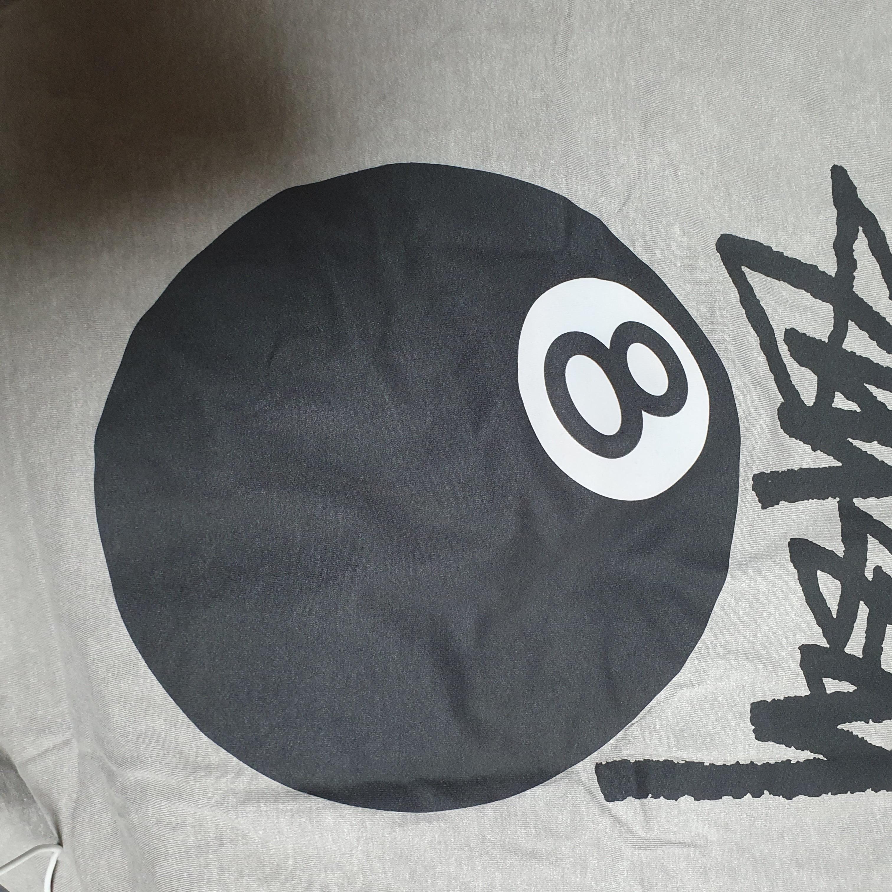 Stussy 8 Ball Pigment Dyed T-Shirt Grey - 22SS 착용 스타일
