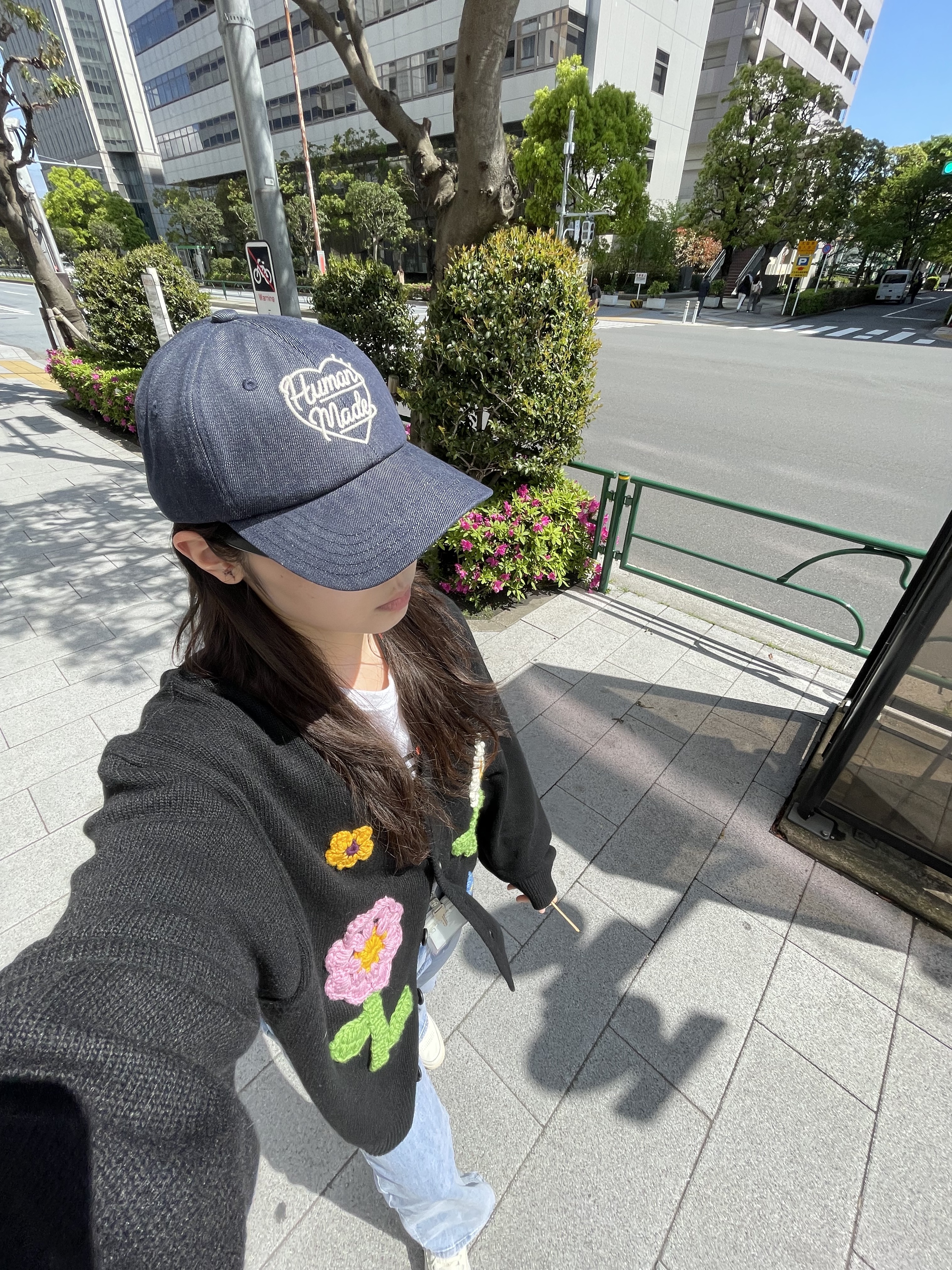 Human Made 6 Panel Denim Cap Indigo 착용 스타일